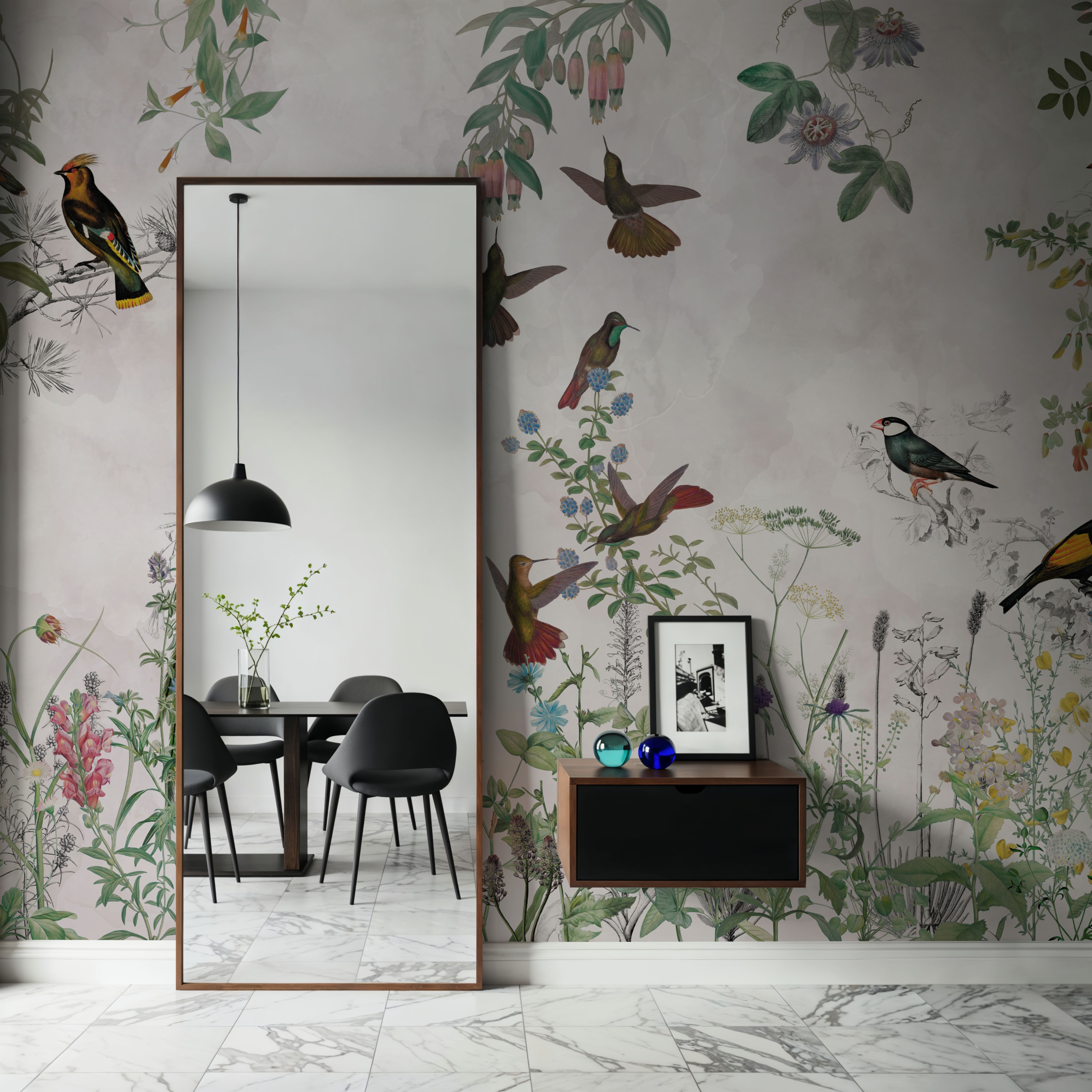 Fields of Birds and Flowers