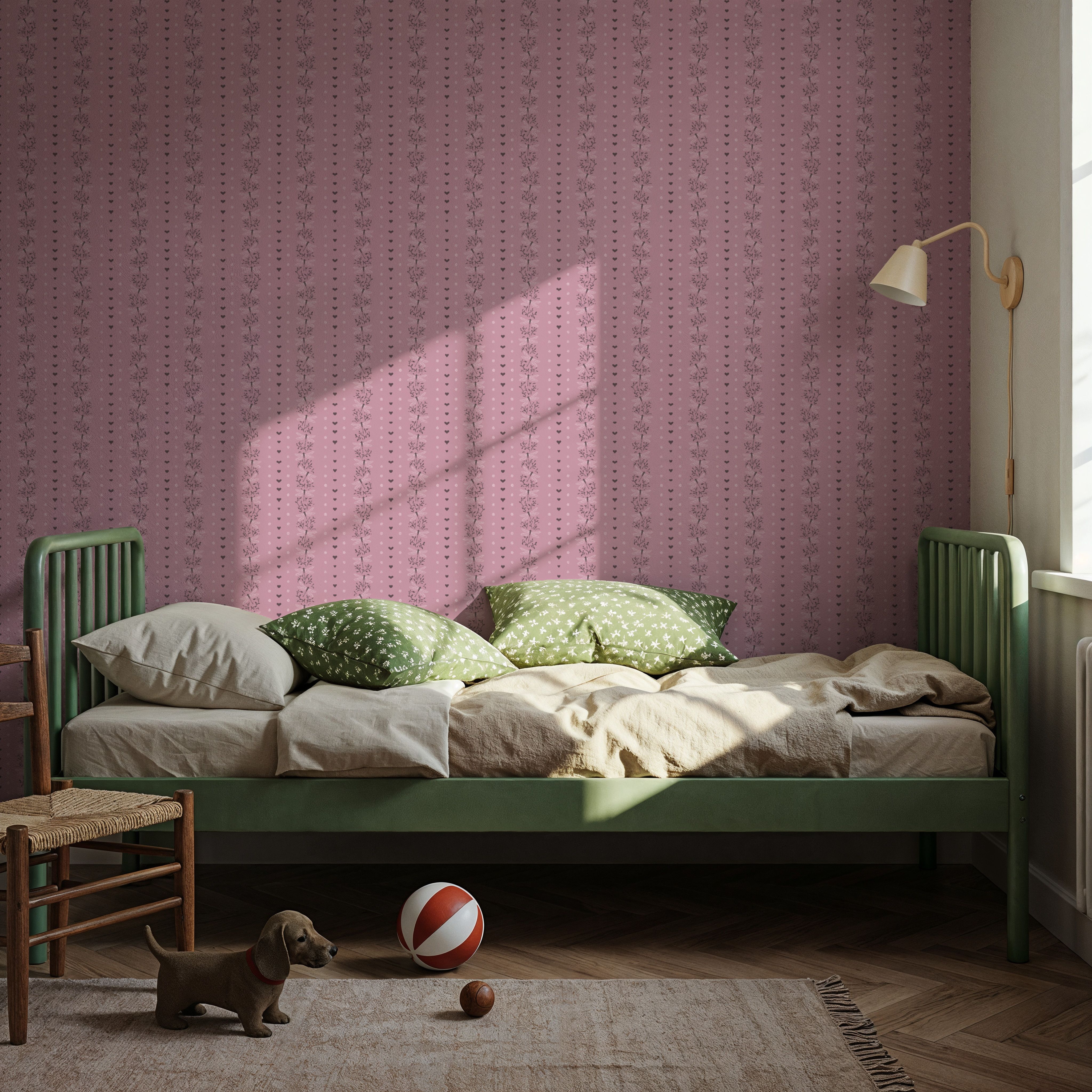 Dragonfly Stripes, Raspberry