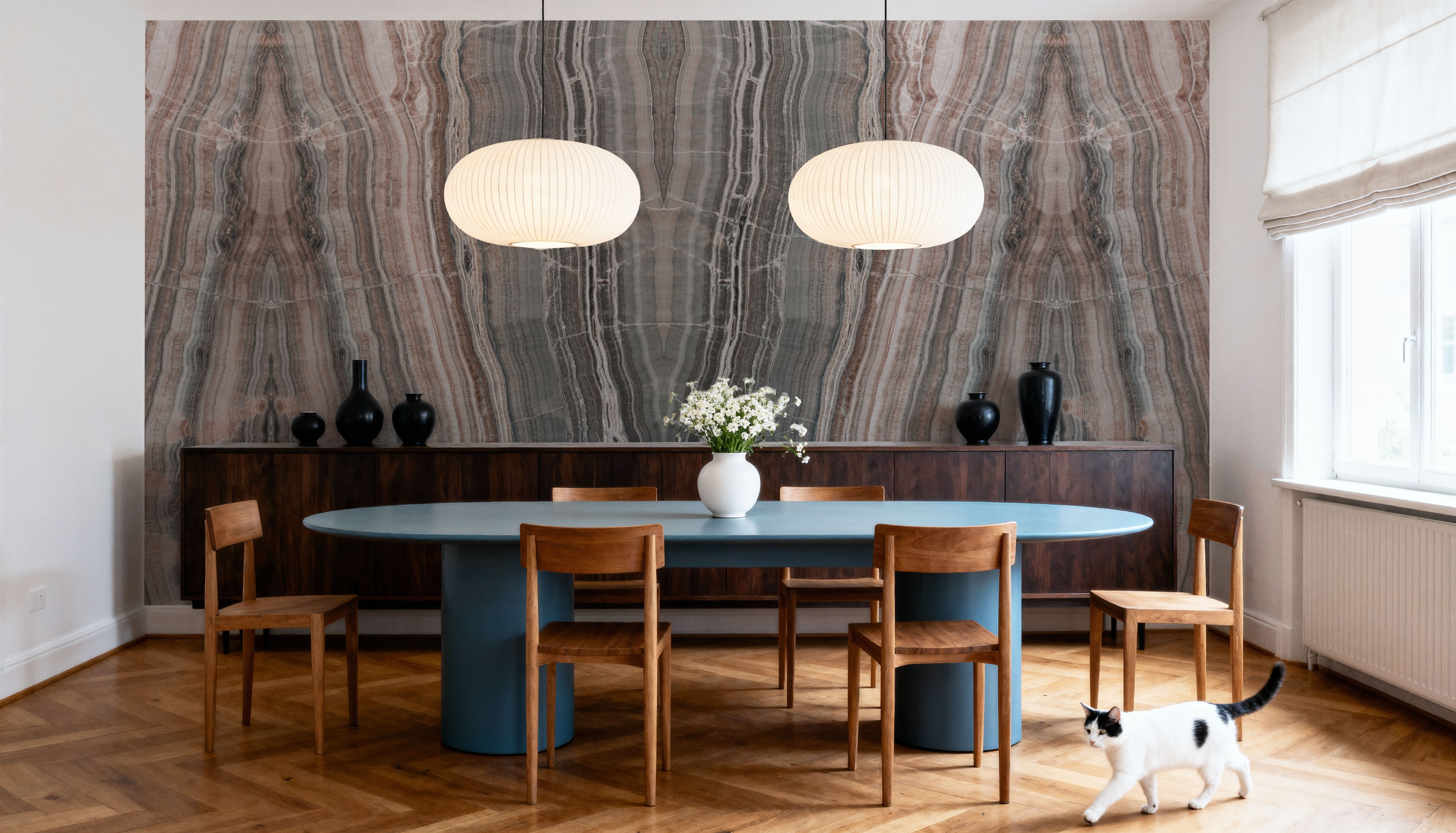 Onyx Mirage Bookmatched, Dusty Terracotta