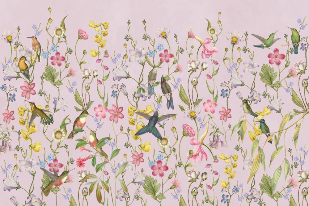 Bird Garden Dark Purple