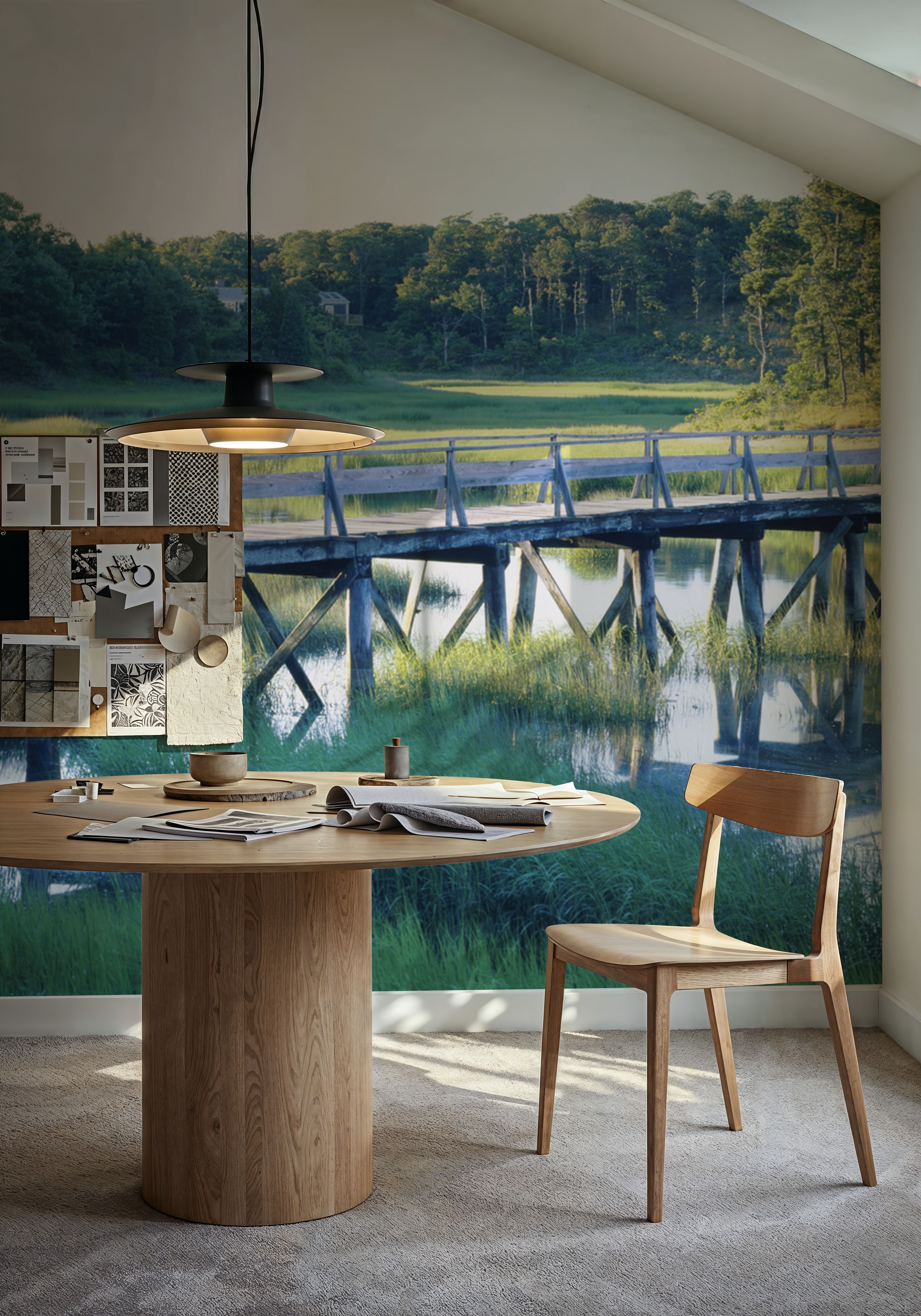 Woodland Bridge Reflection