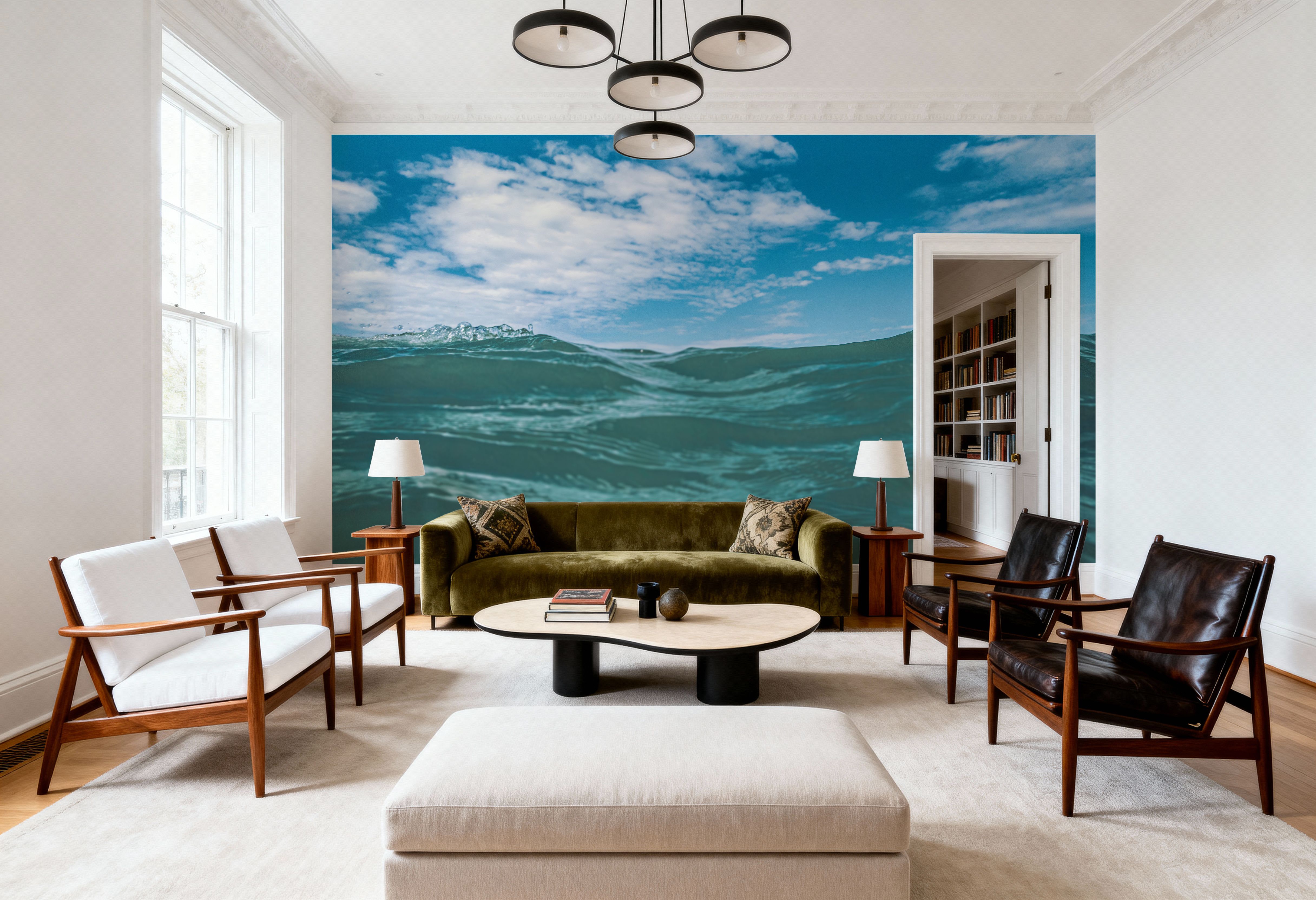 Floating in the Ocean