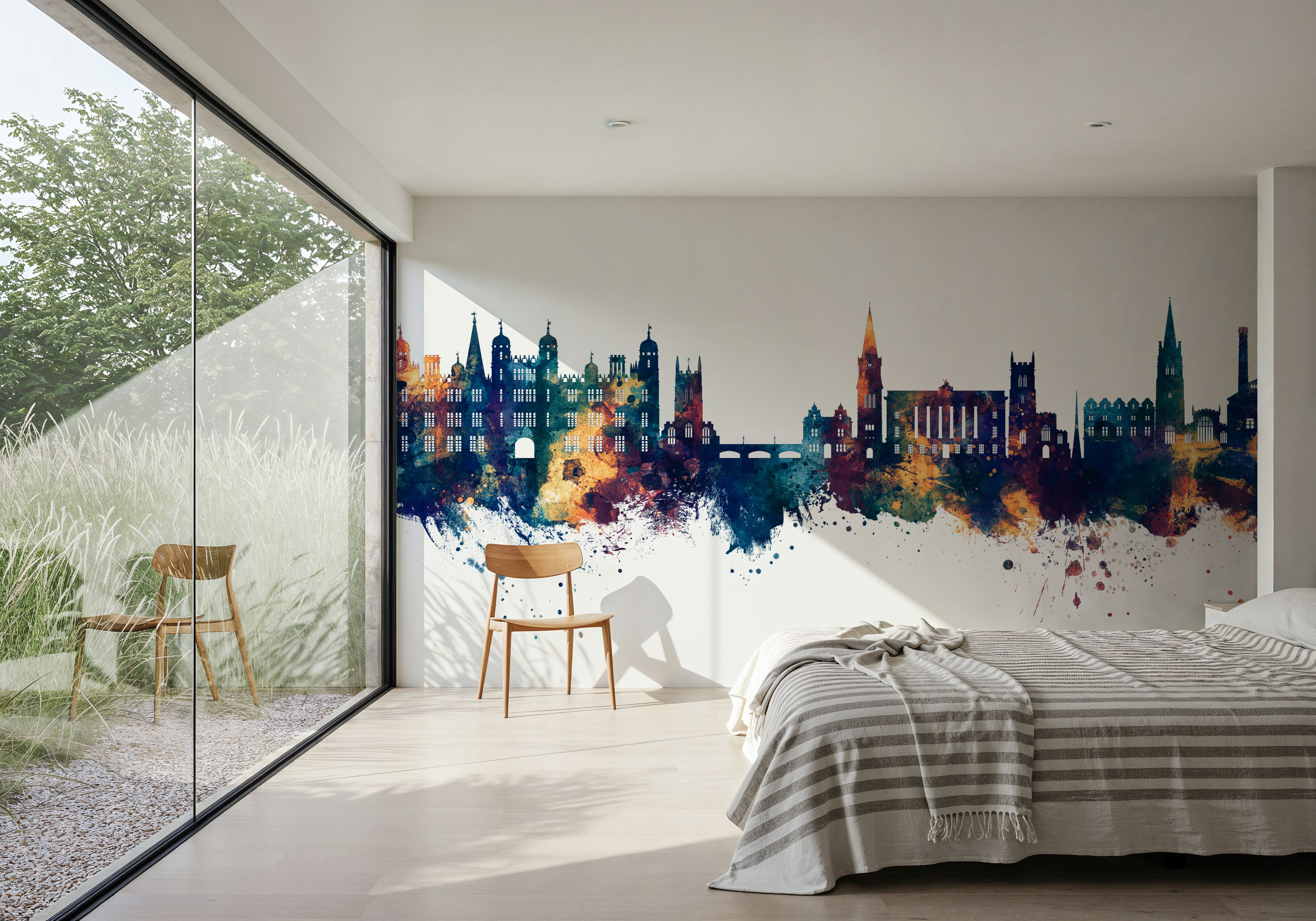 Stamford England Skyline Blue & Bronze