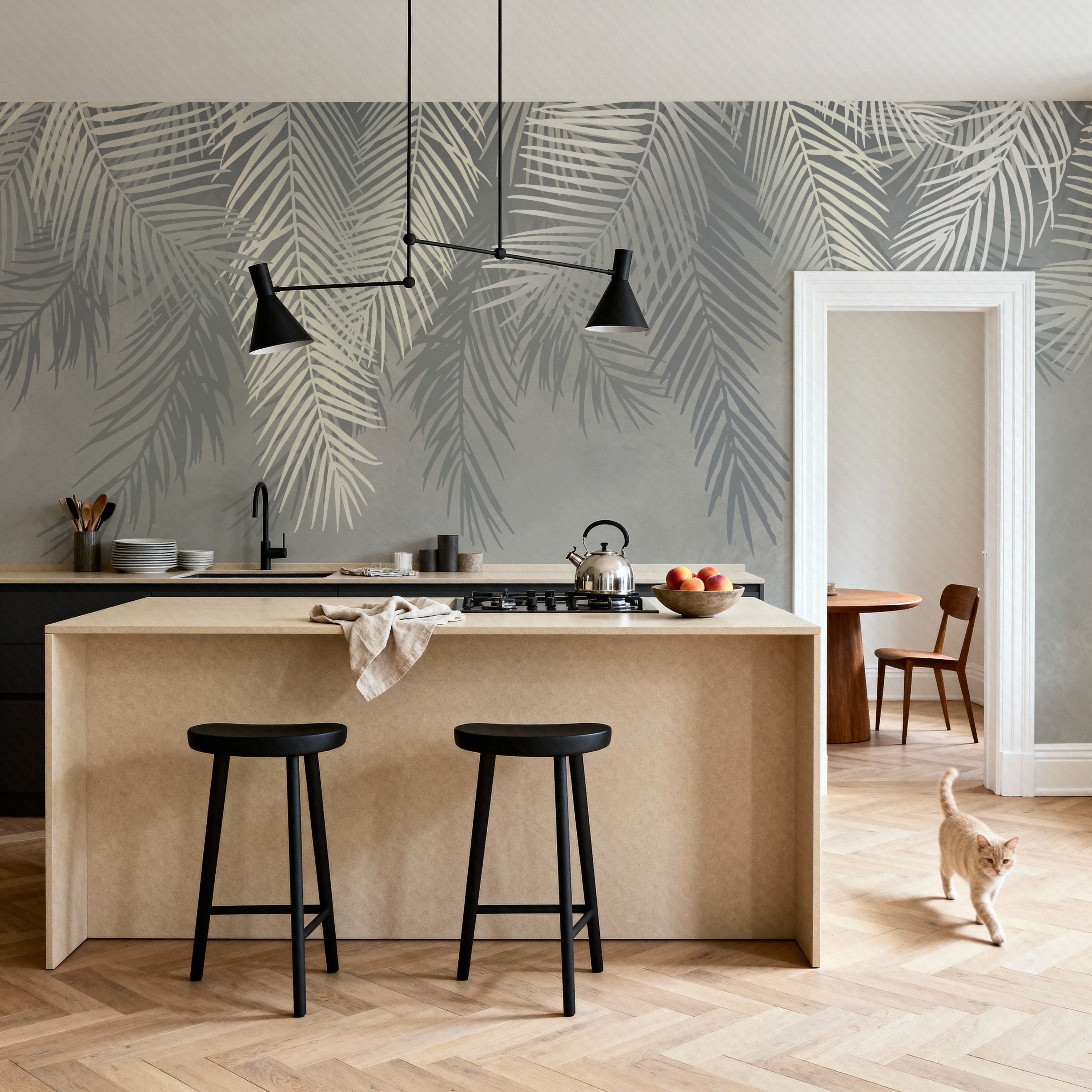 Palms Above, Gray