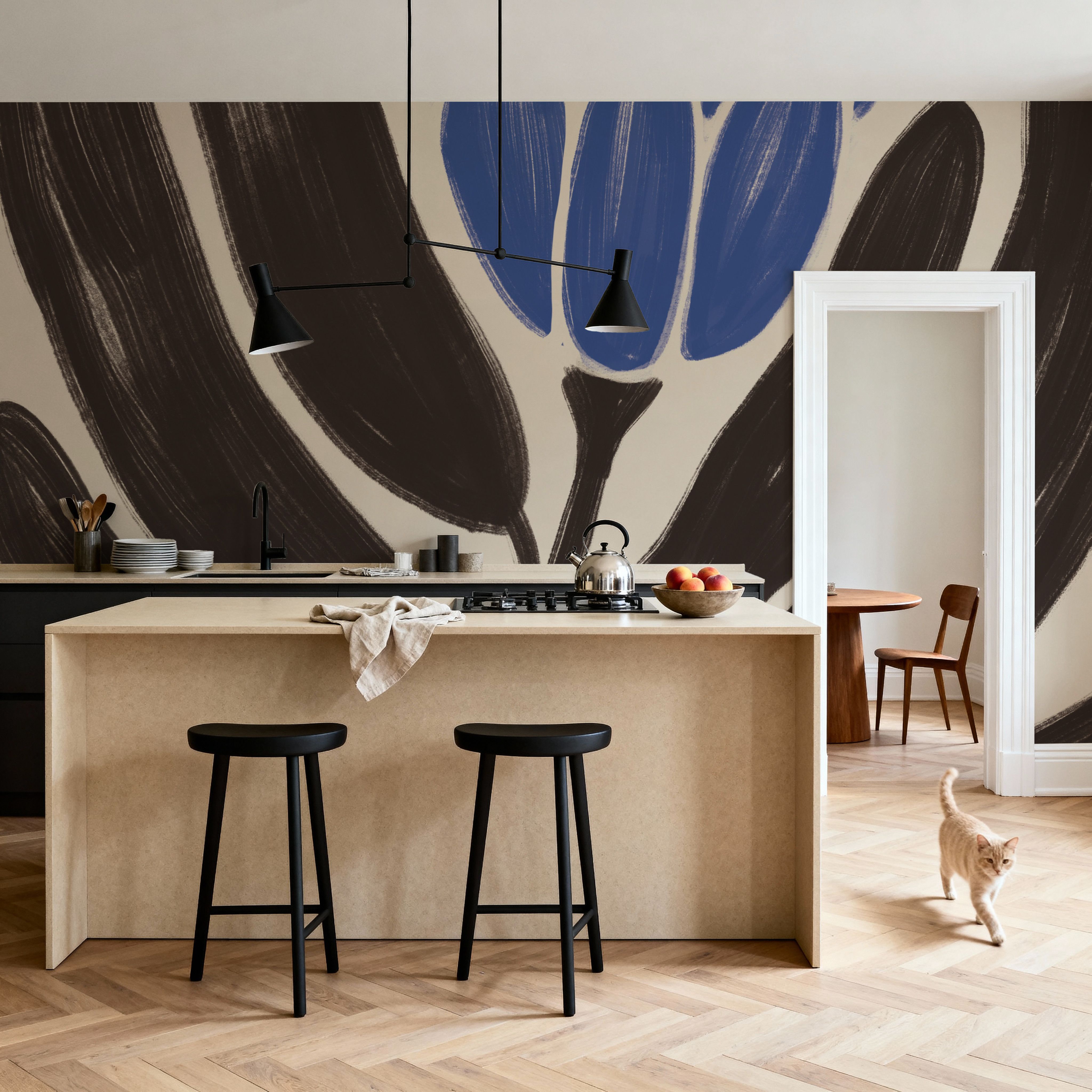 Simple Flowers I Blue