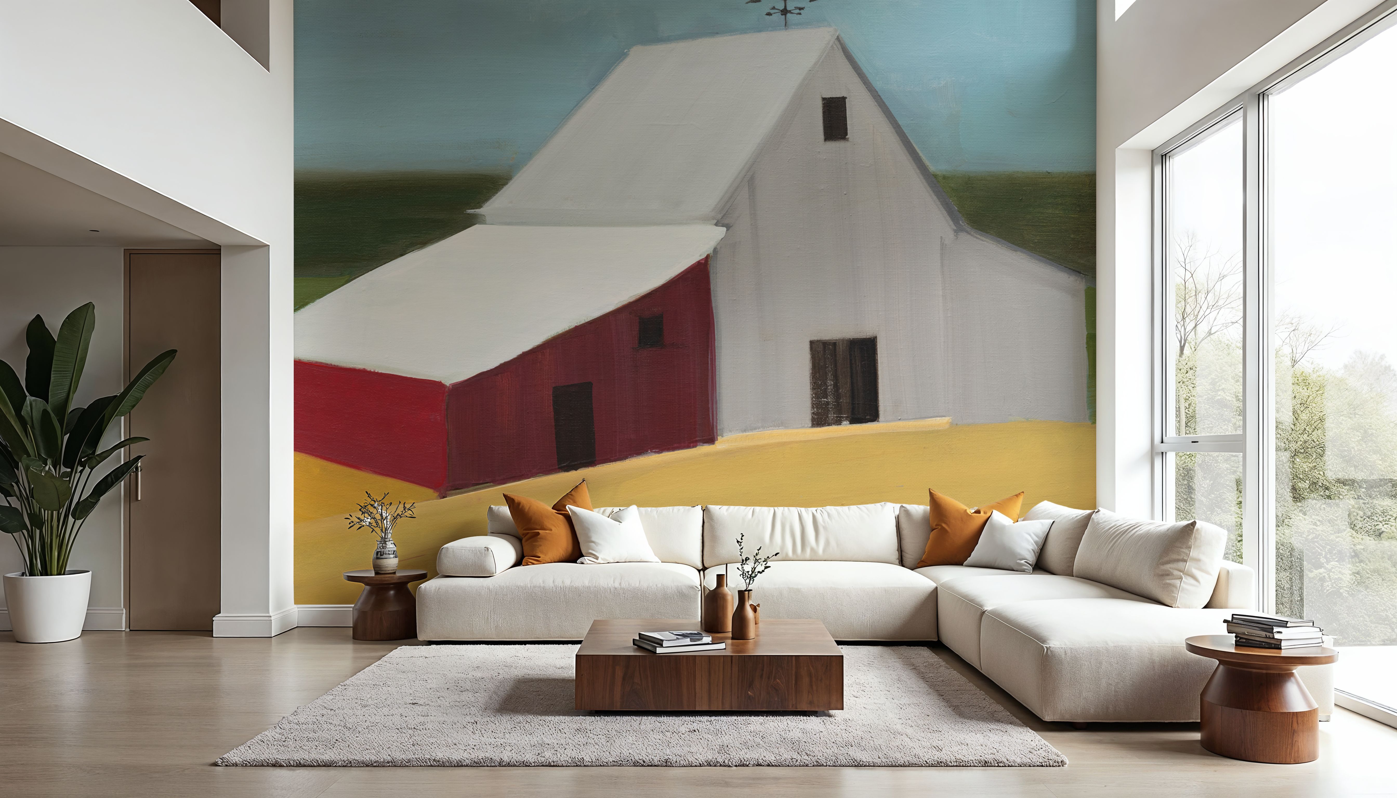 Americana Barn, Wallpaper