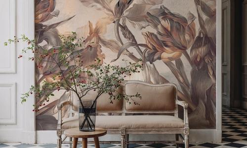 Tulips Feast, Beige