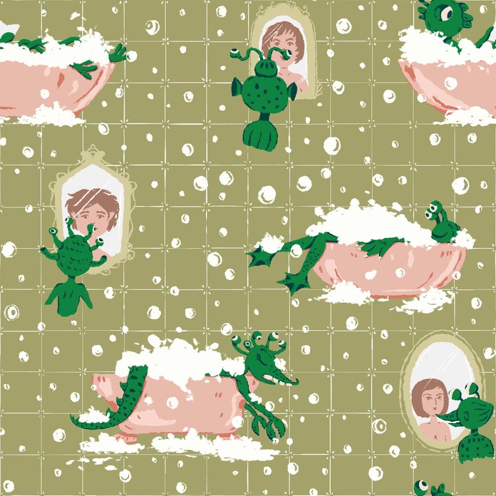 Aliens Bath Time, Pistachio