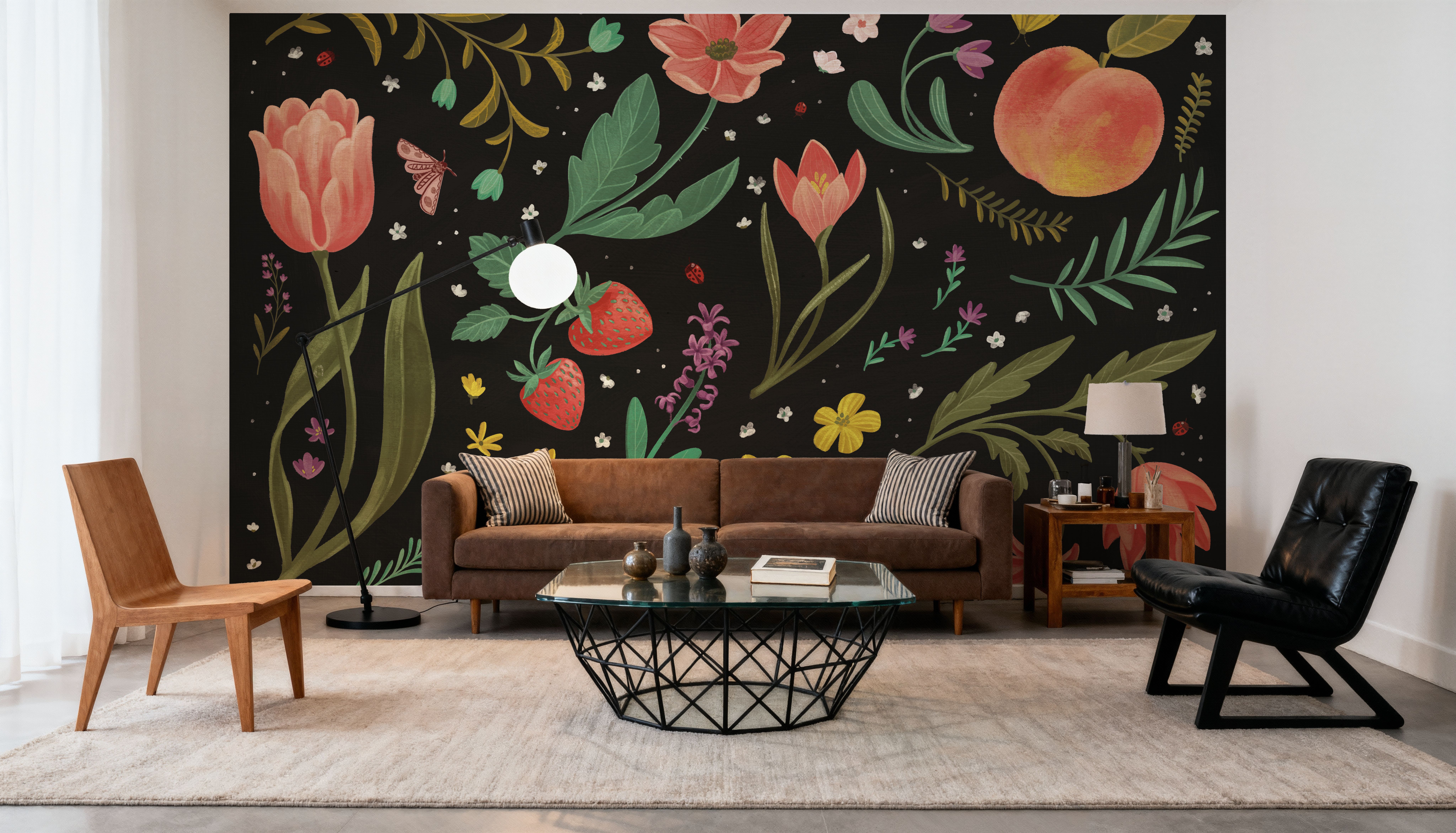 Spring Botanical Black