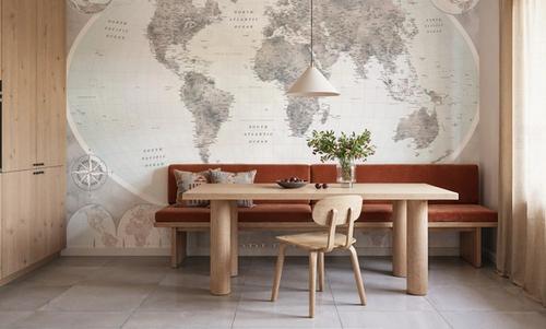 World Map Atlas Gray