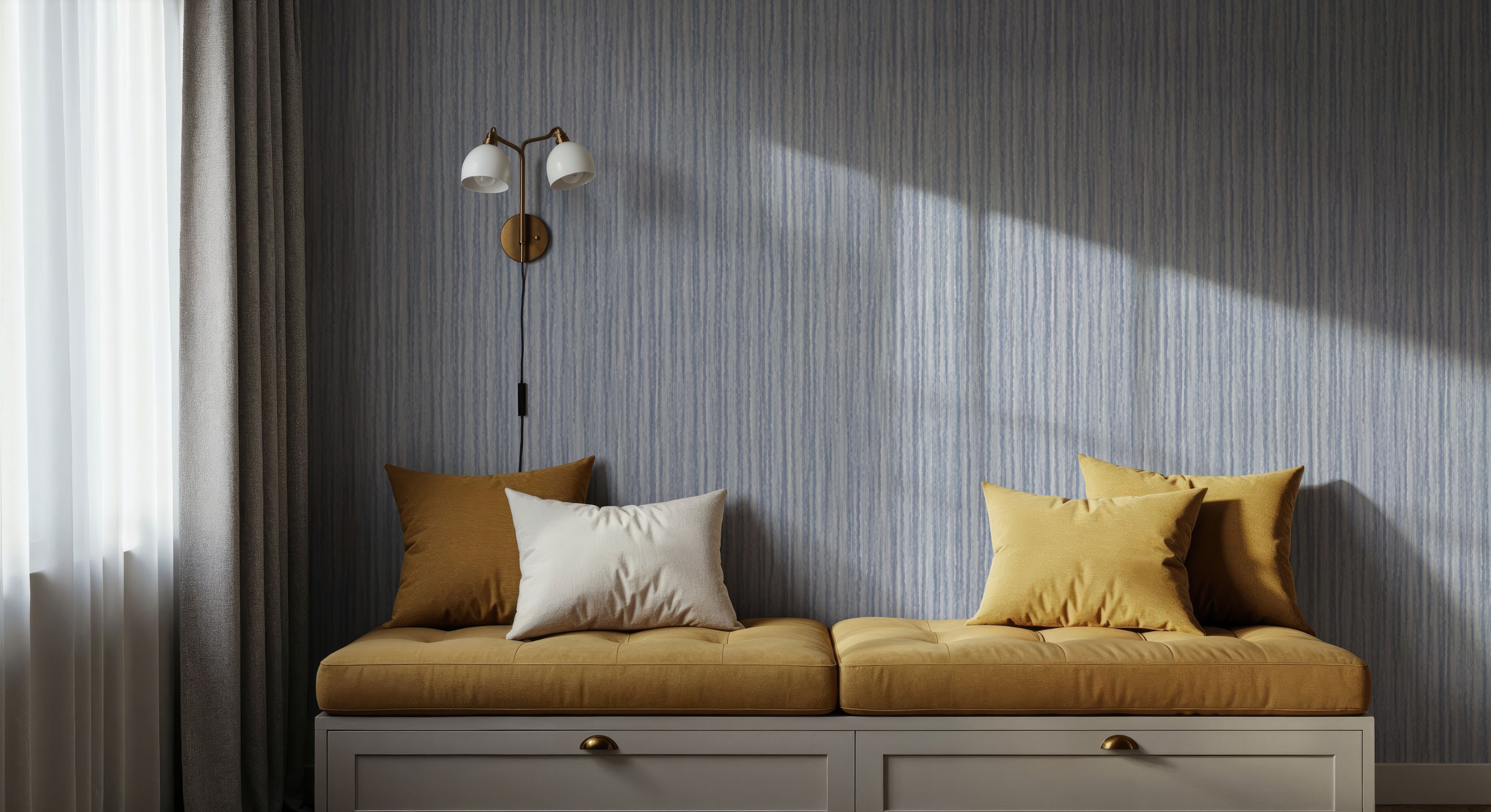 Textured Lines, French Blue