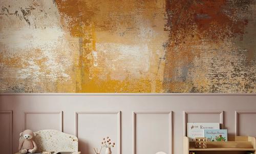 Silver and Amber Panel I