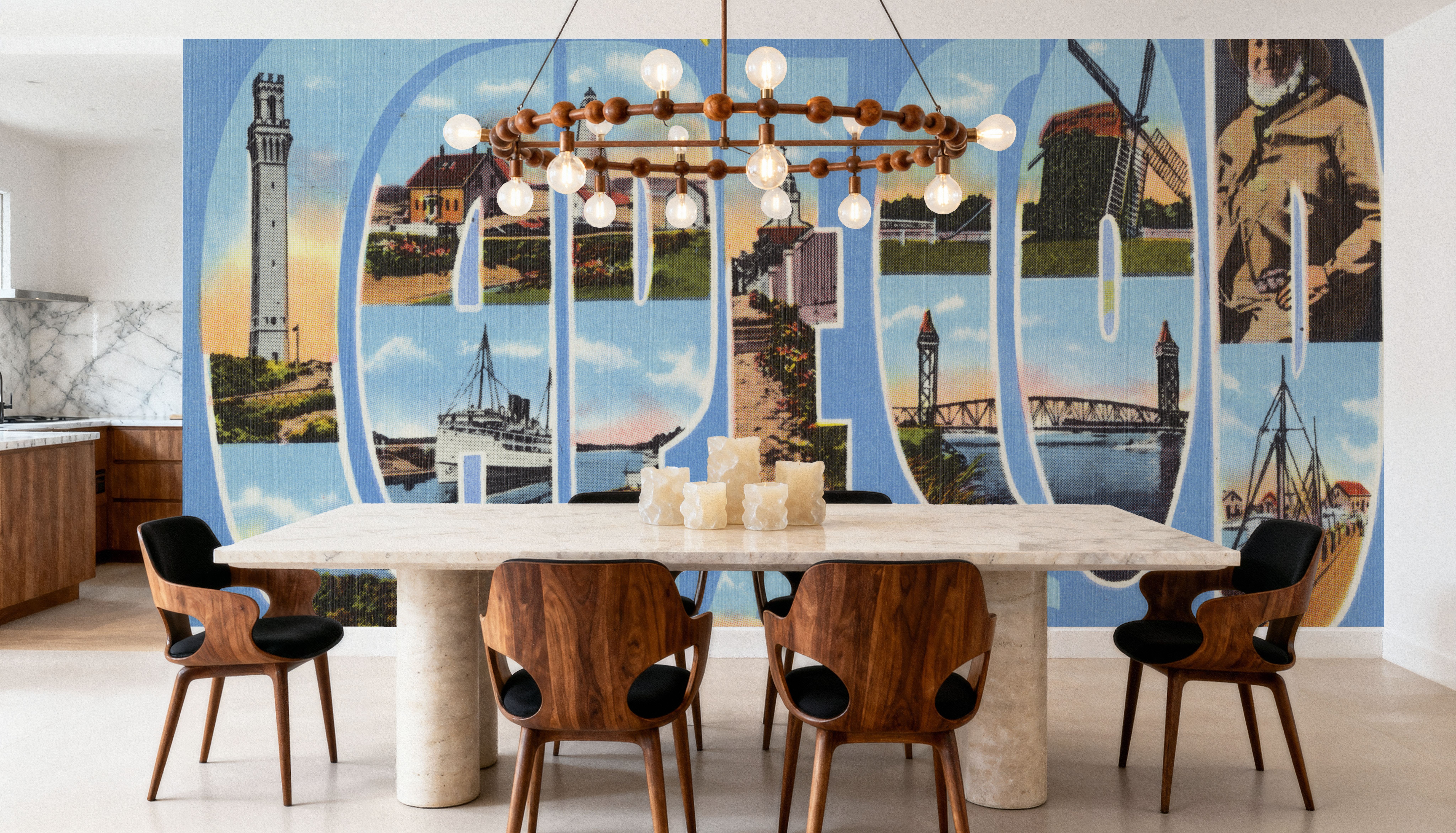 Greetings from Cape Cod - Screenprint Postcard