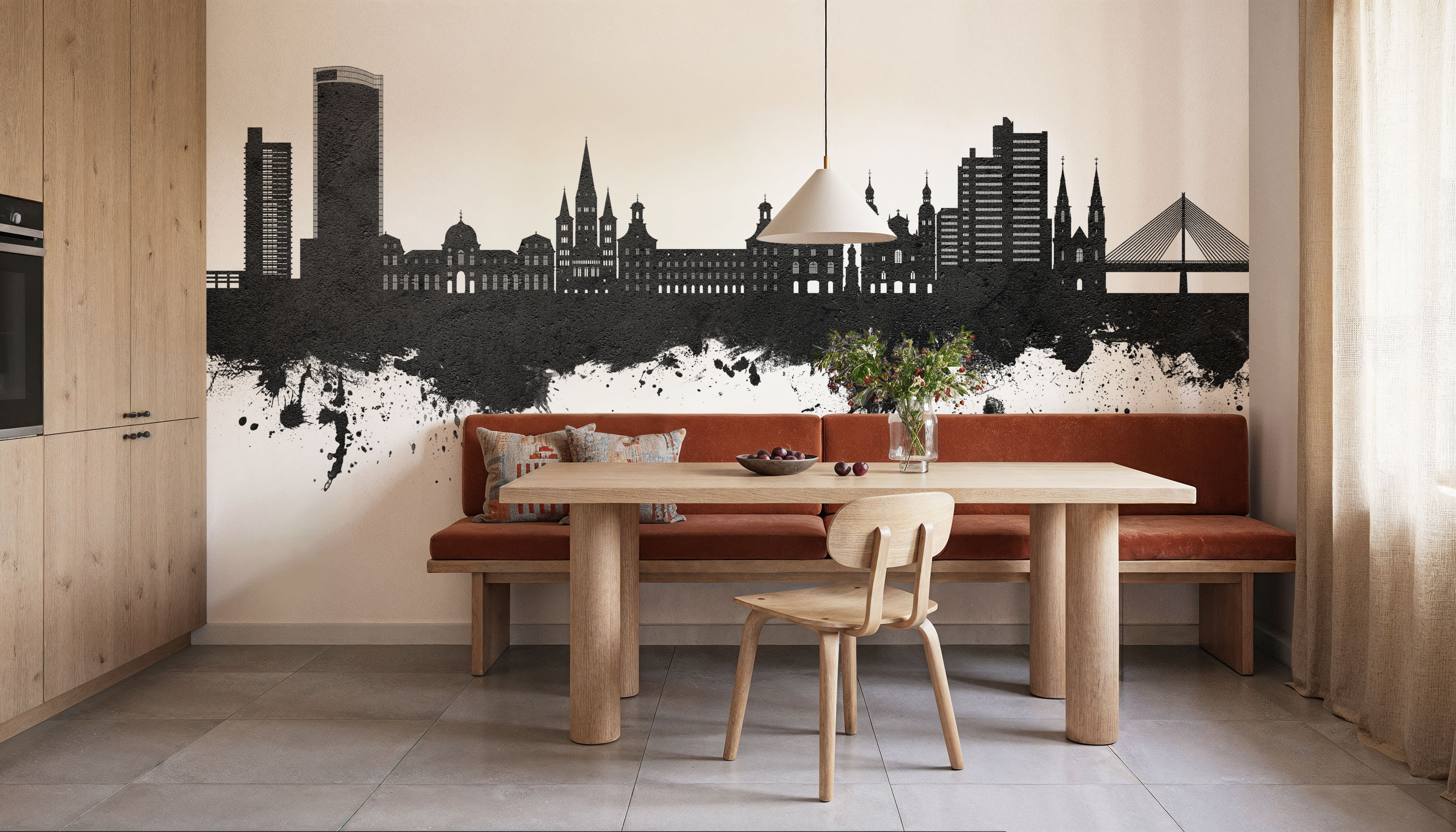 Bonn Skyline Black & White