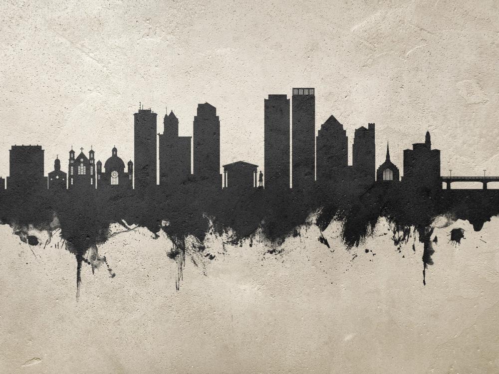 Dayton Ohio Skyline Concrete