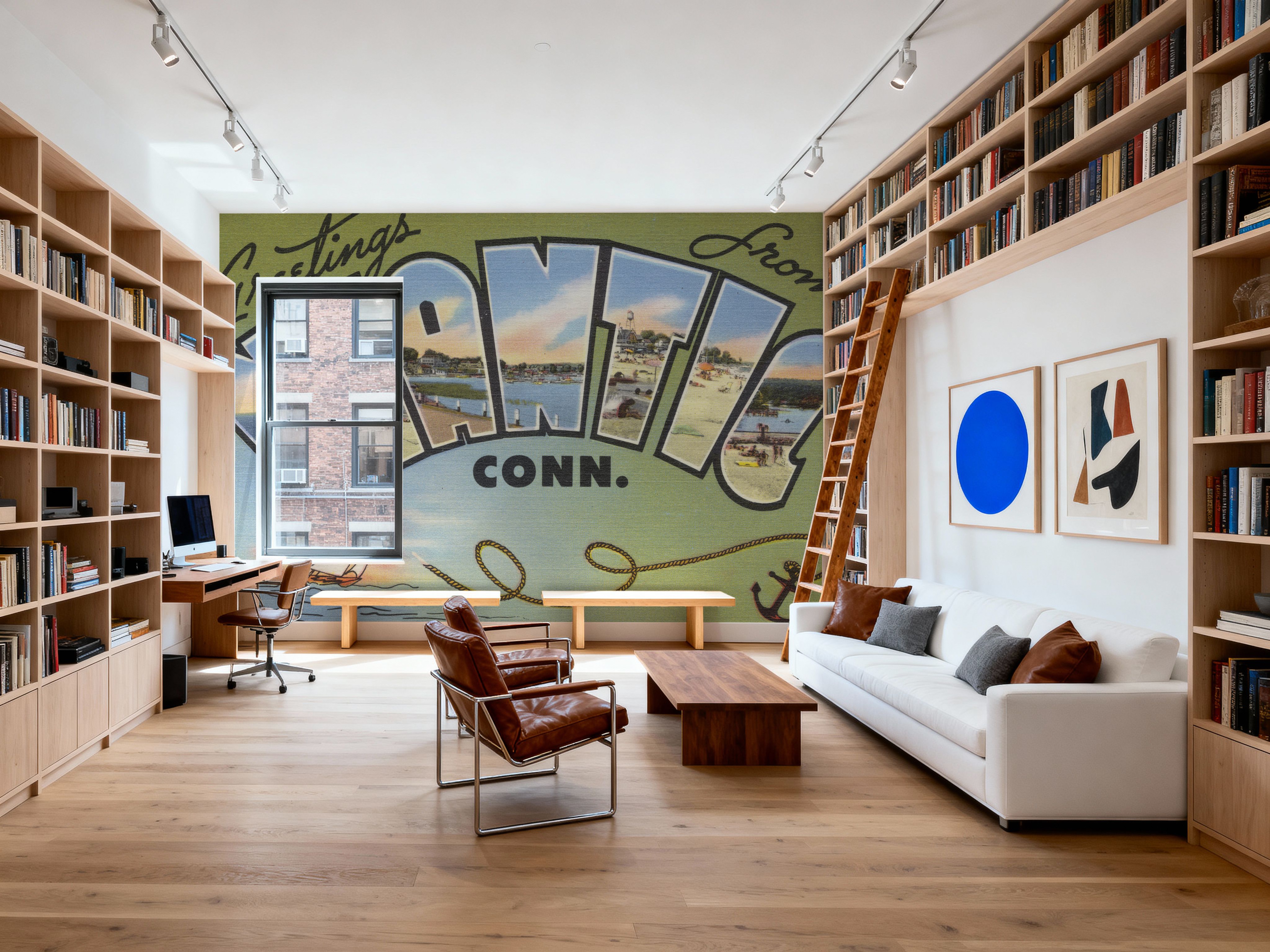 Greetings from Niantic - Screenprint Postcard