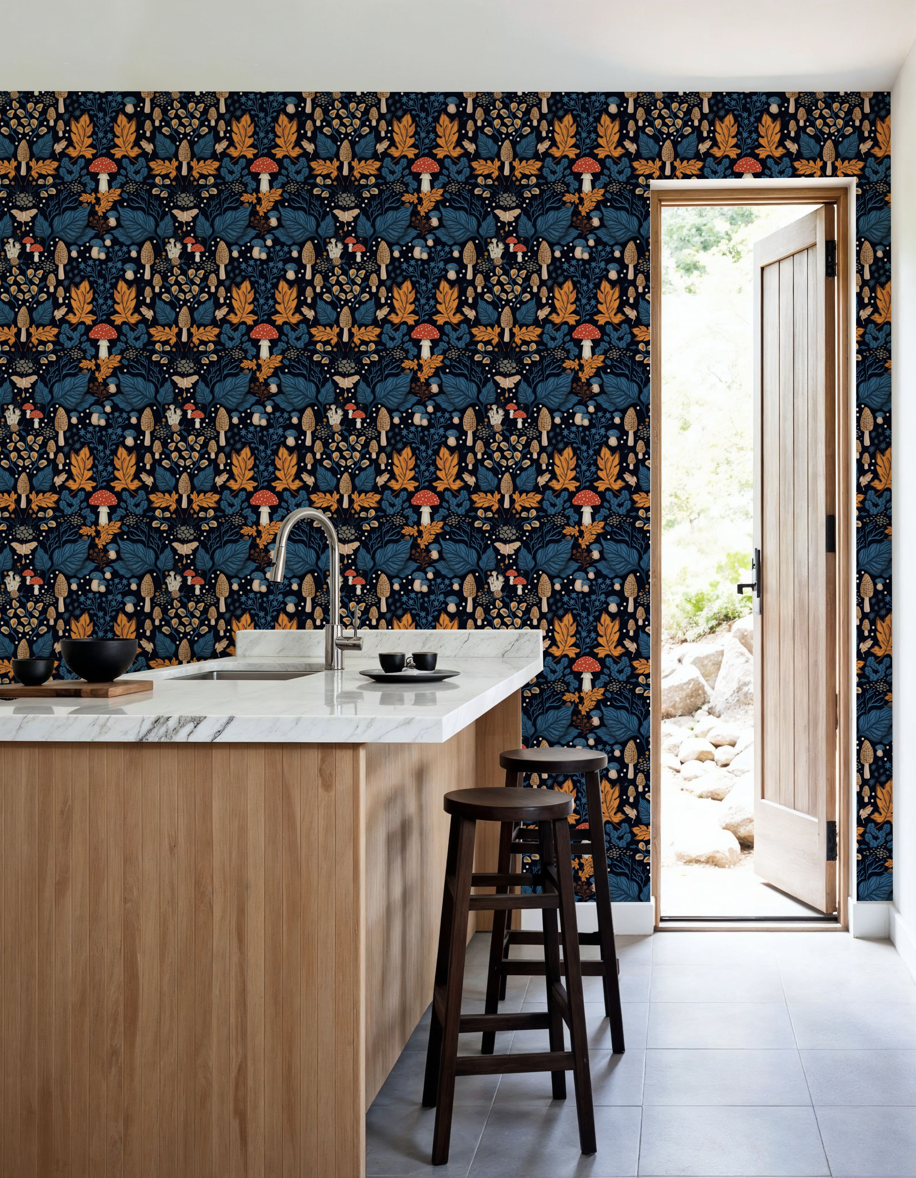 Autumn Forest Illustration, Pumpkin