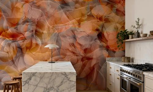Sunset Floral Waves