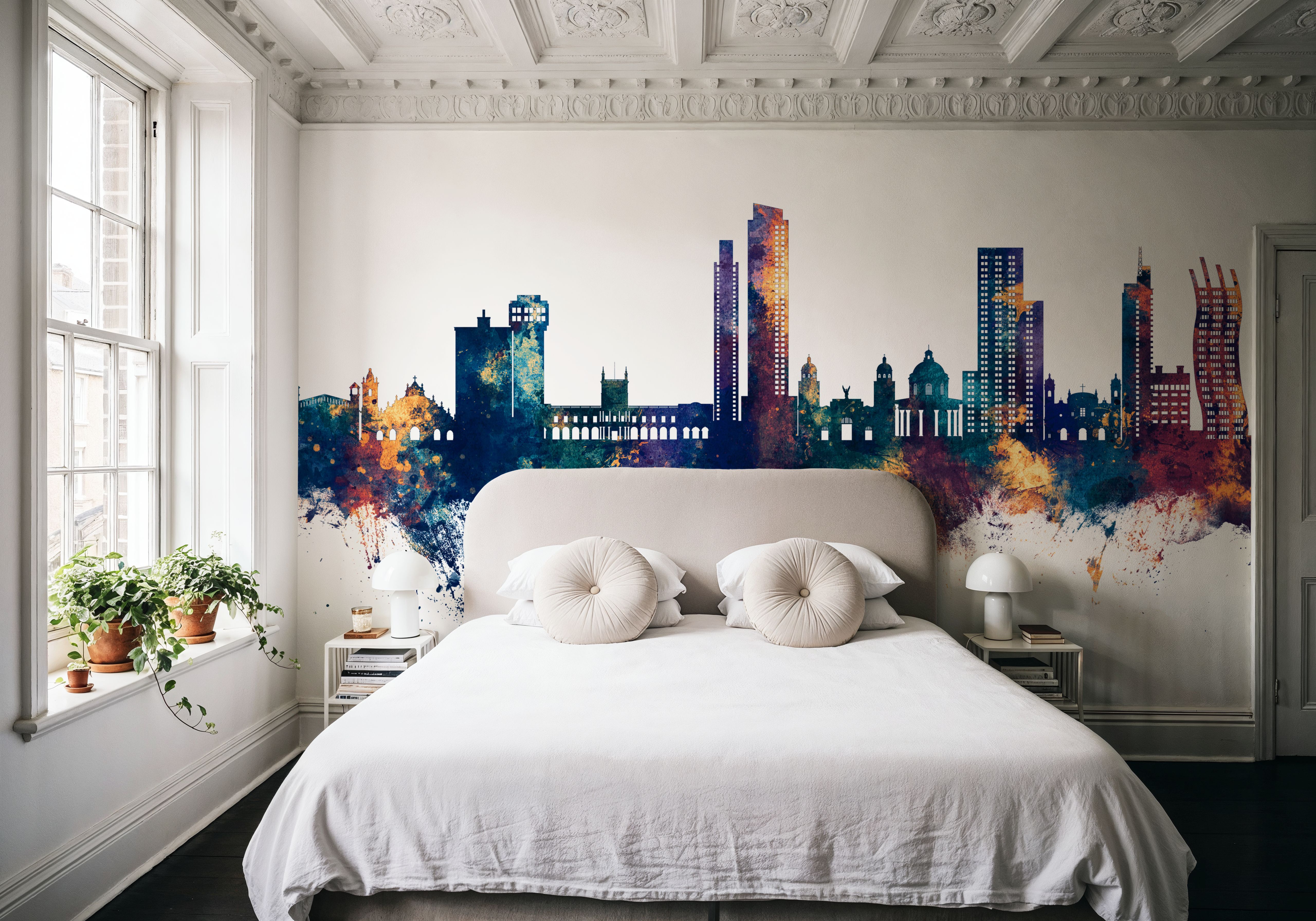 Asunción Paraguay Skyline Blue & Bronze