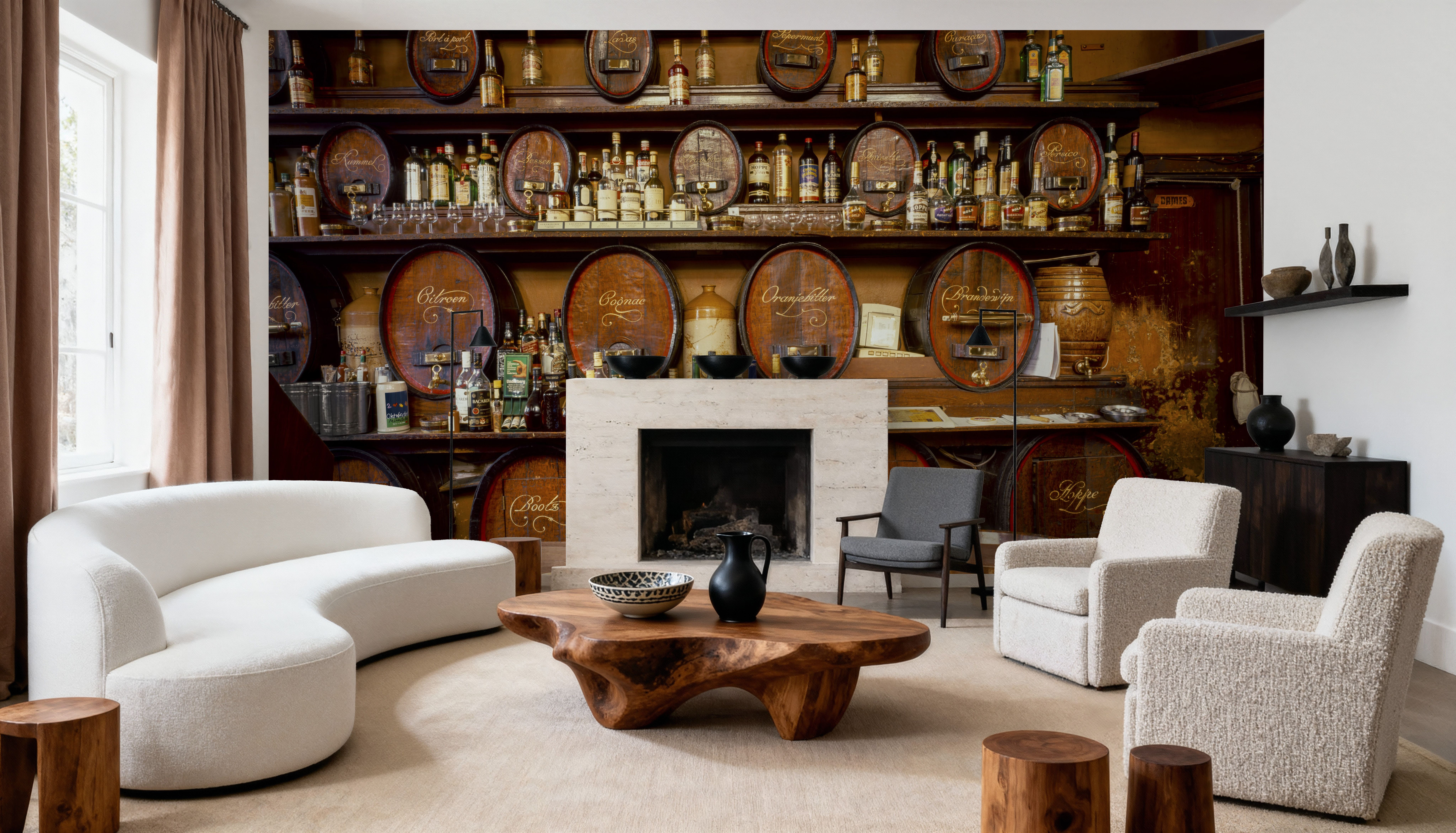 Barrel House Tavern, Wallpaper