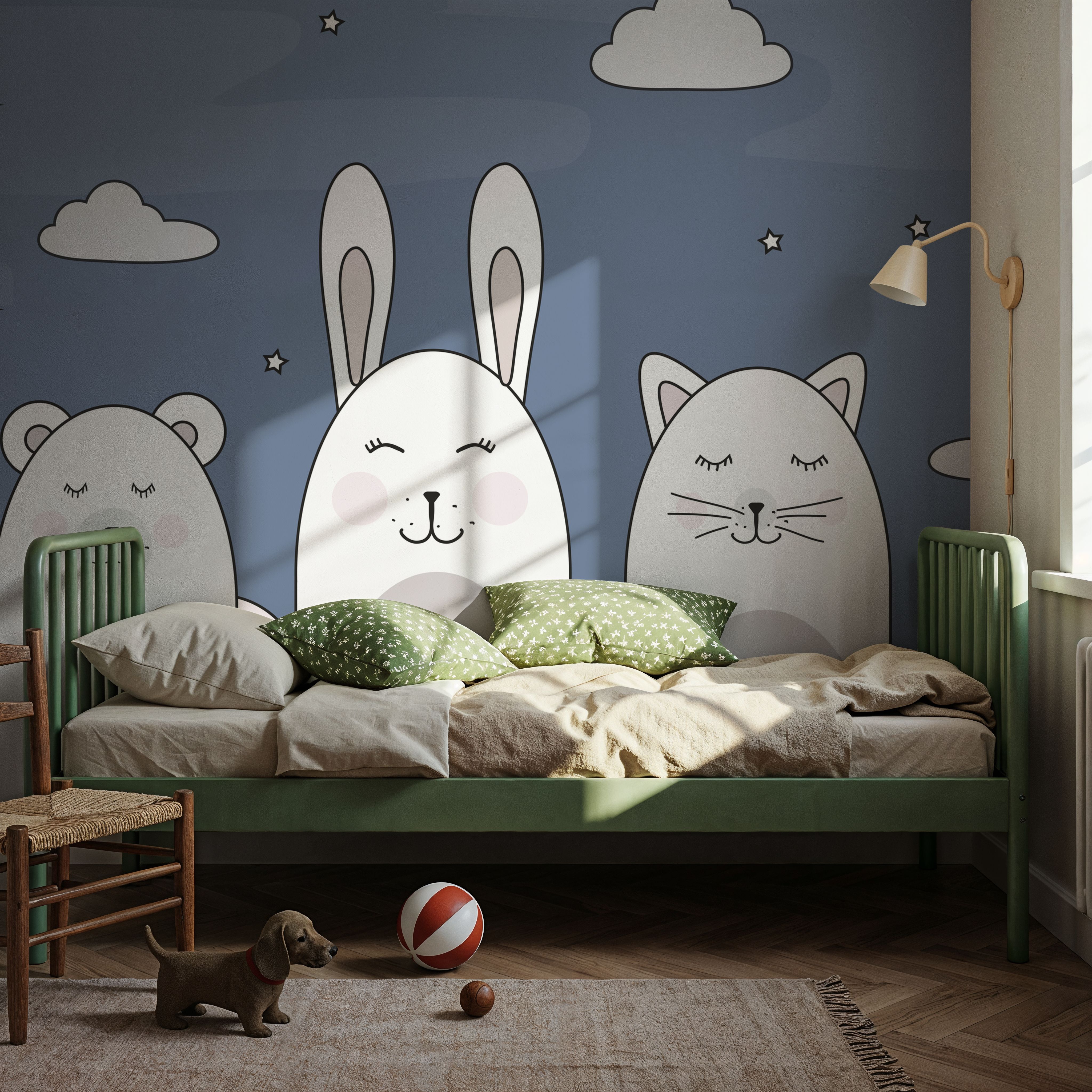 Sleeping Bunny Blue