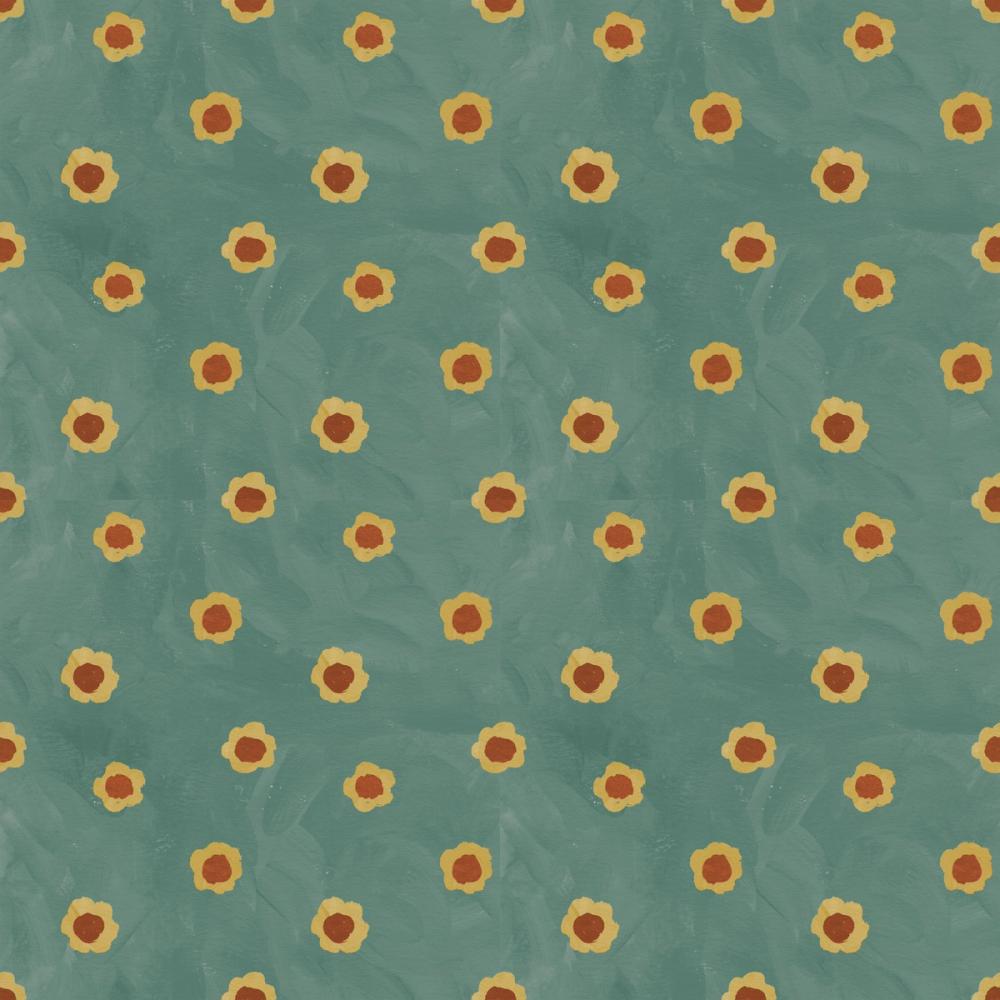 Autumn Buds Turqouise