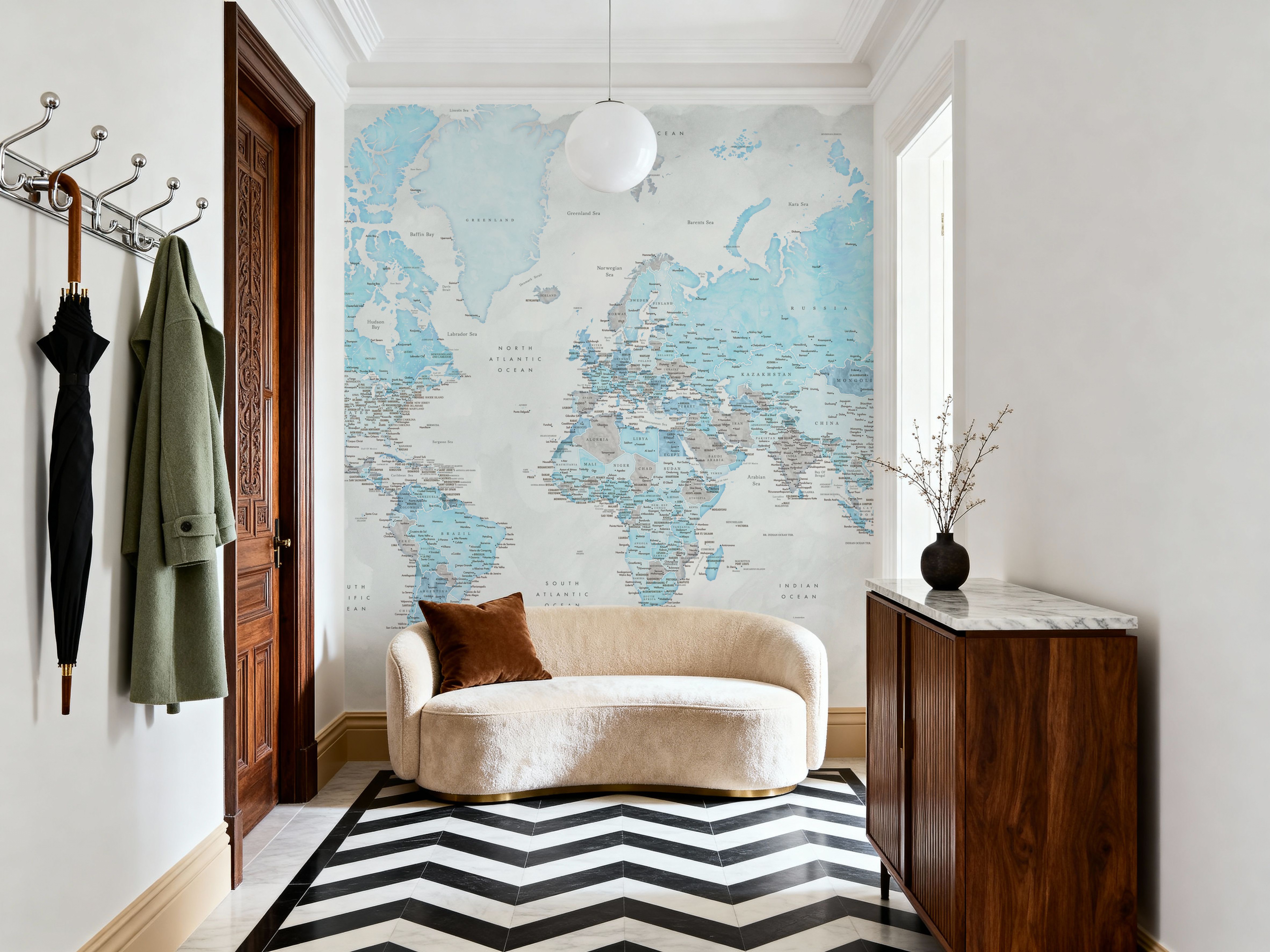 World Map Cities - Jabulani