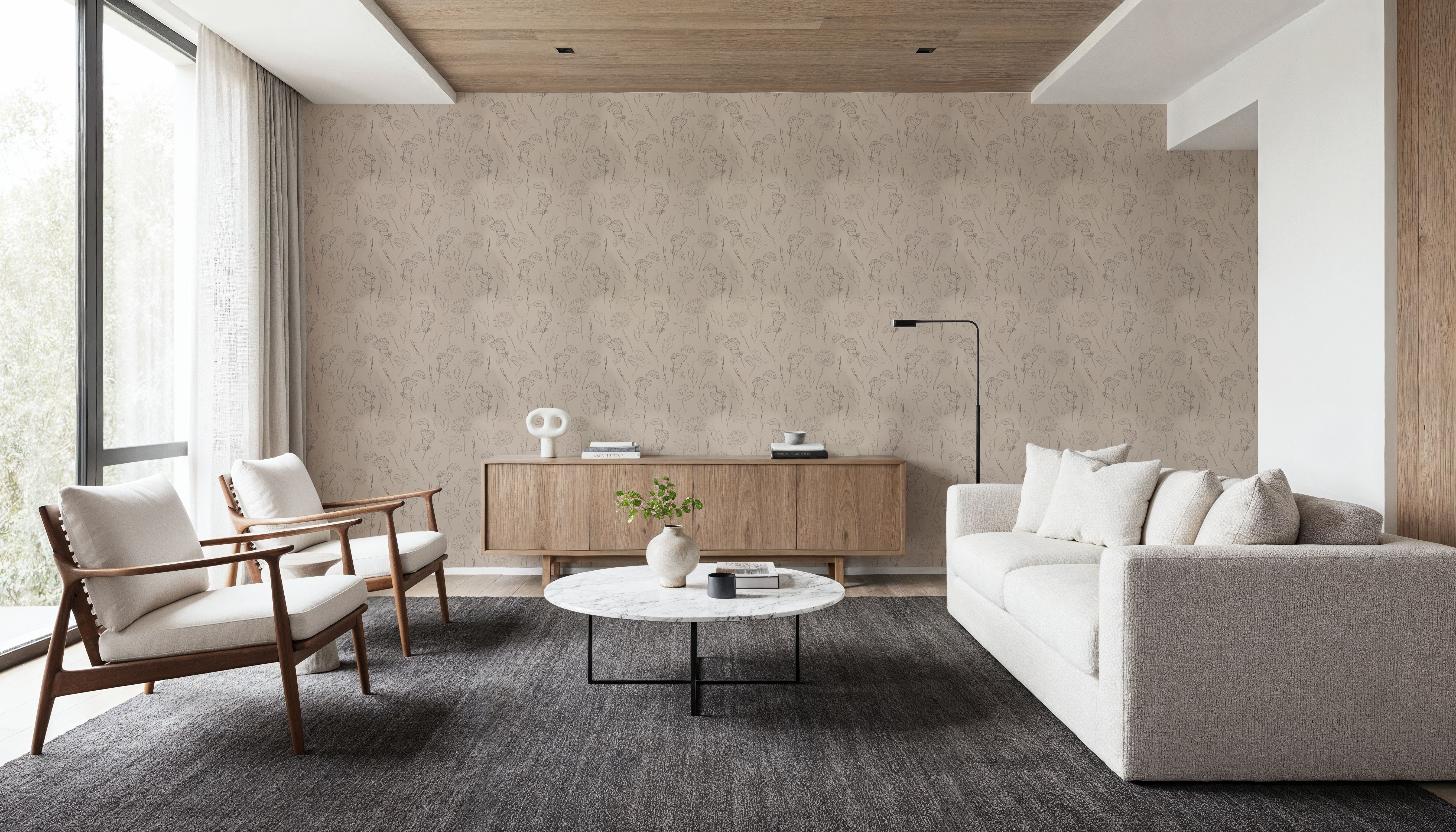 Botanical Study Beige