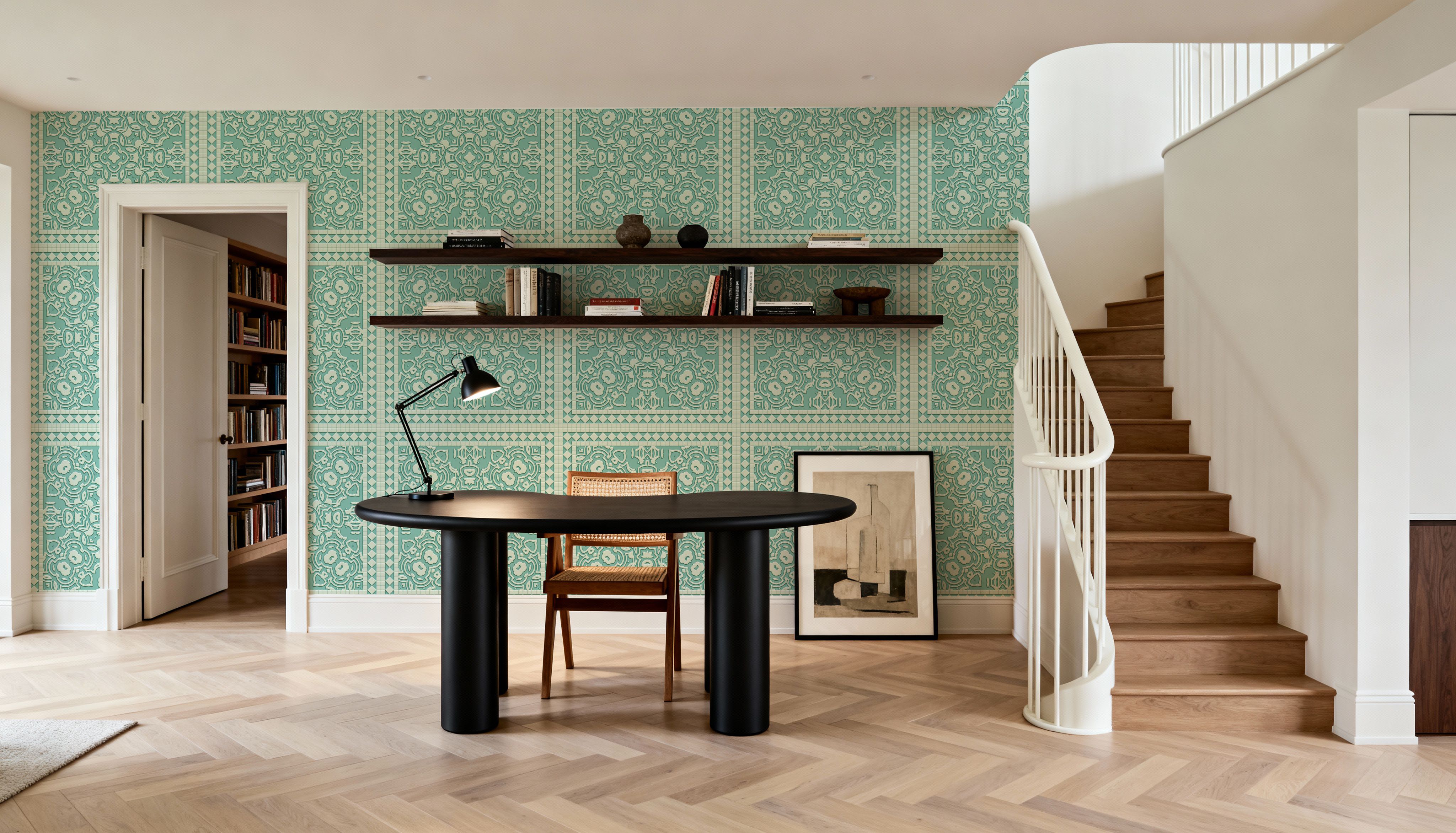 Mission Cement Tiles, Pistachio
