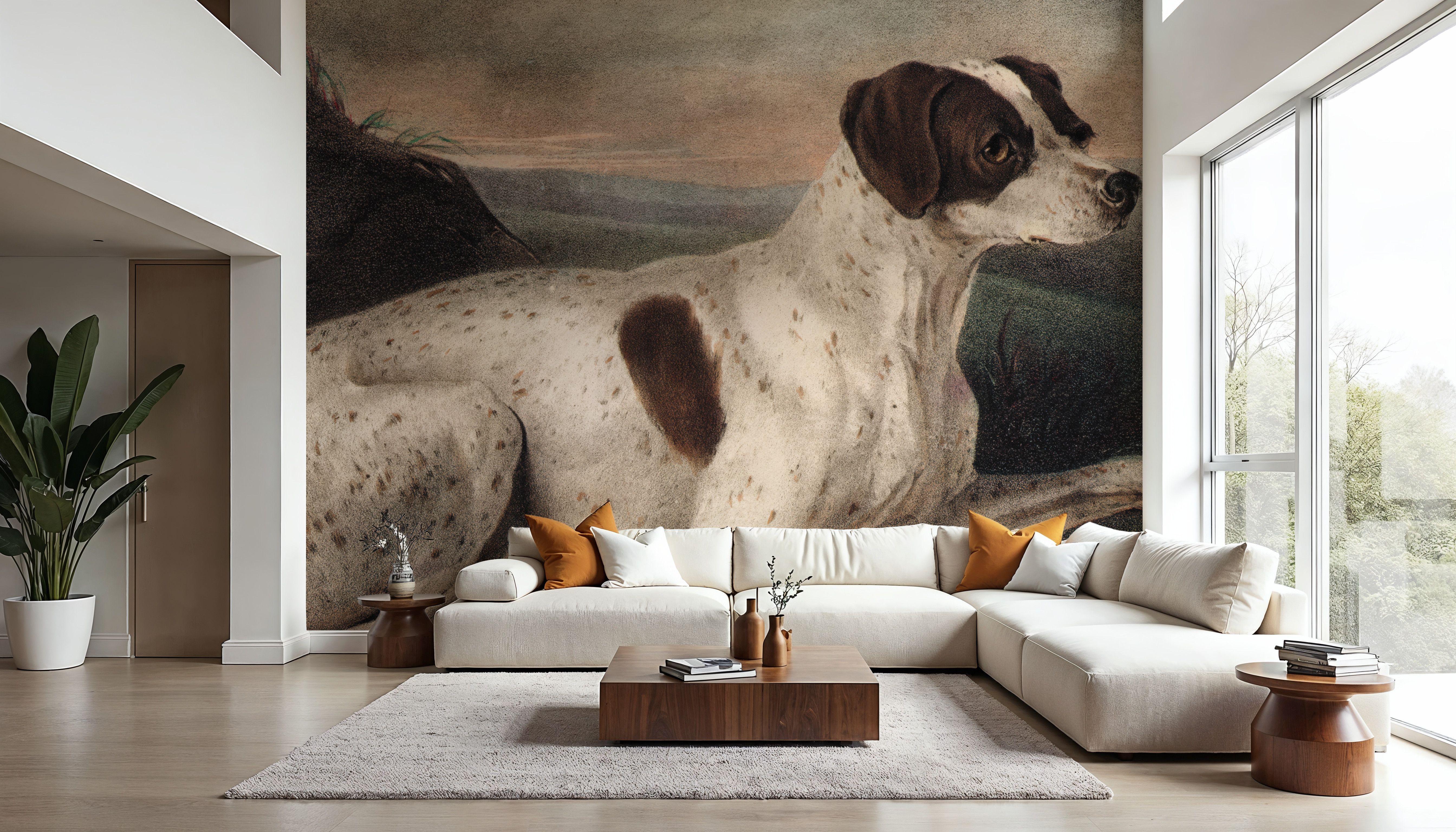 Juno The Hunting Dog, Papel pintado
