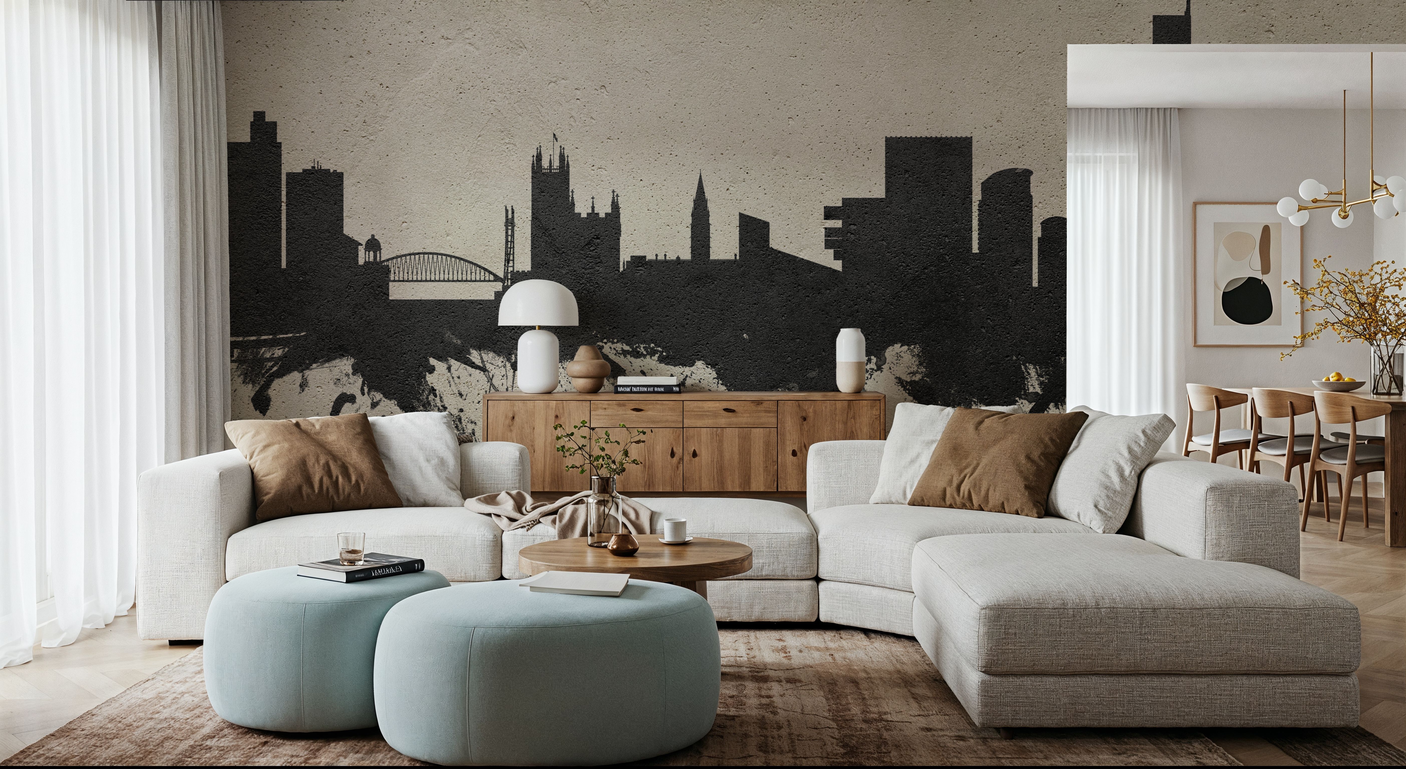 Manchester England Skyline Concrete