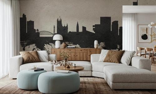 Manchester England Skyline Concrete