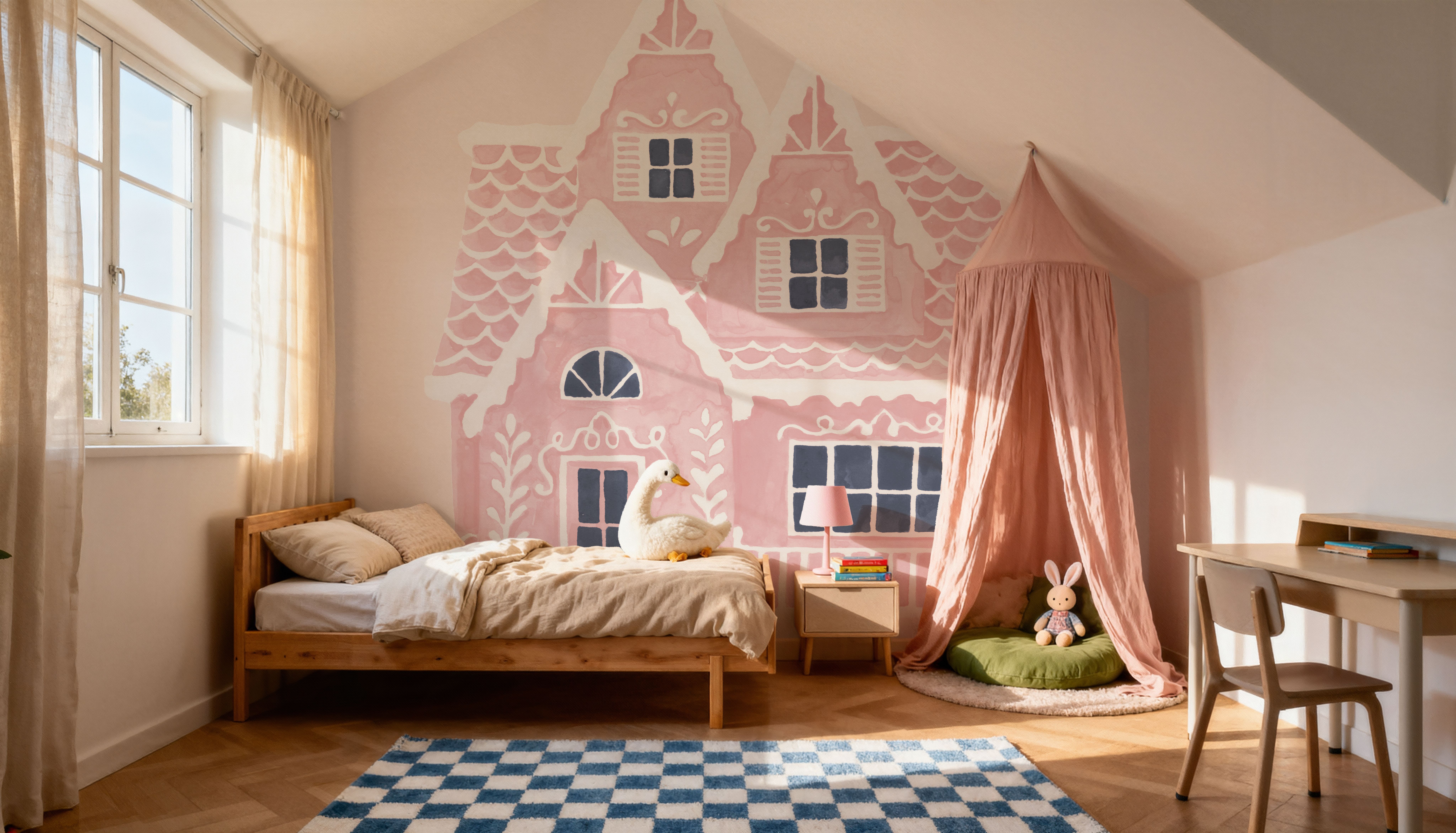 Gingerbread Dream House II Pink