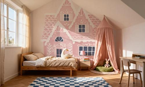 Gingerbread Dream House II Pink