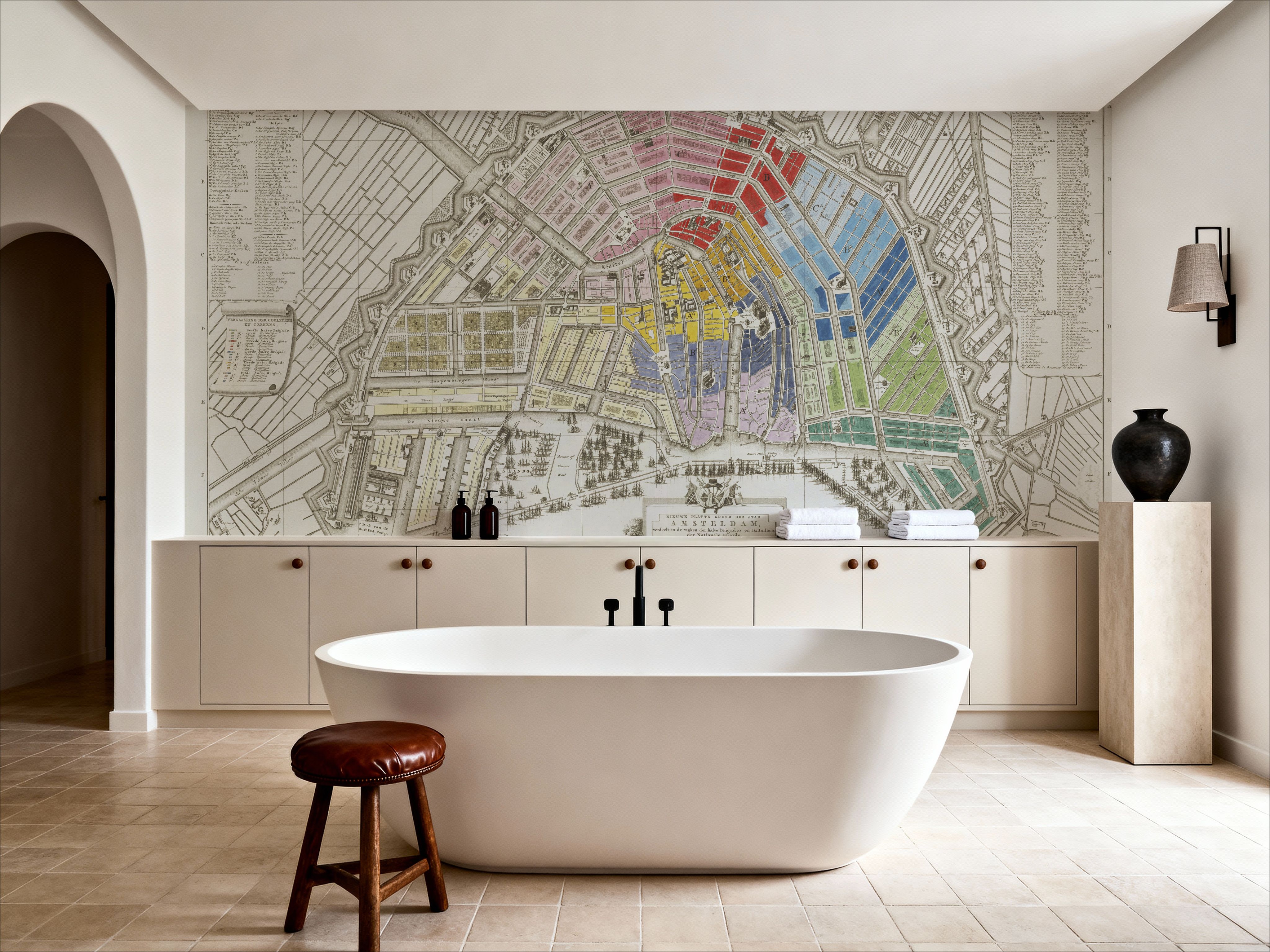 Vintage Amsterdam Map (1795)