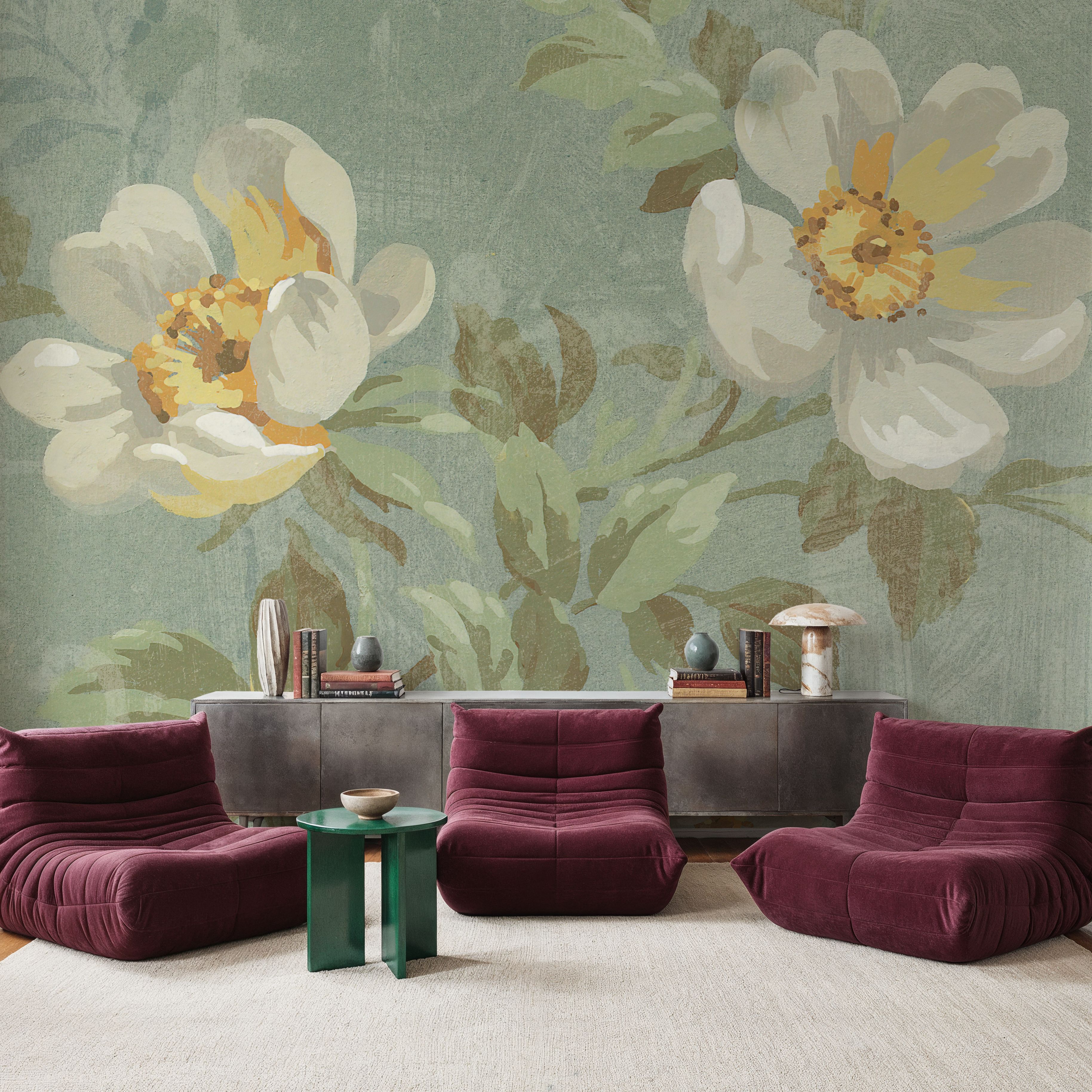Roses on Blue I