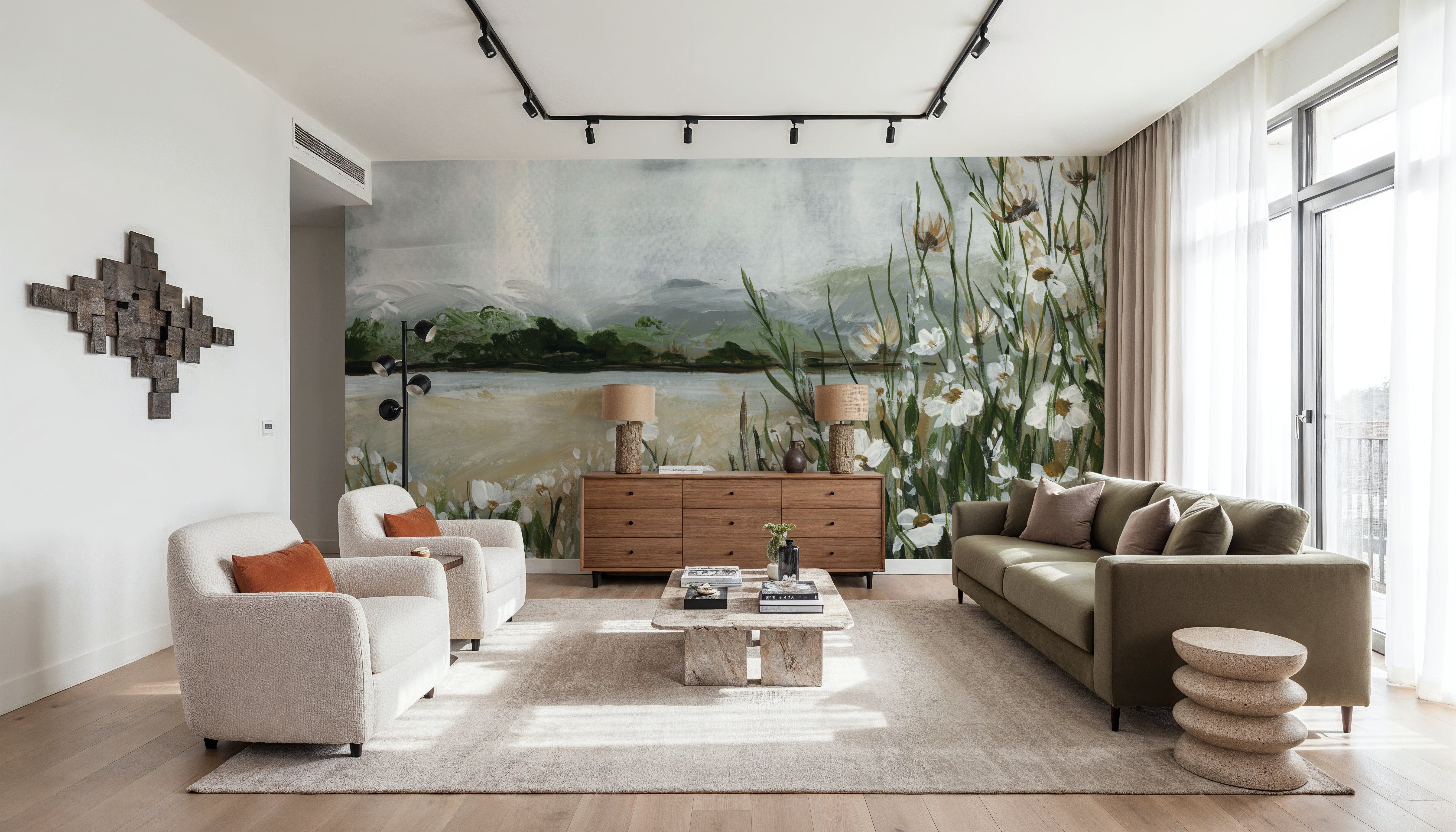 Wildflowers Among the Landscape, Wallpaper