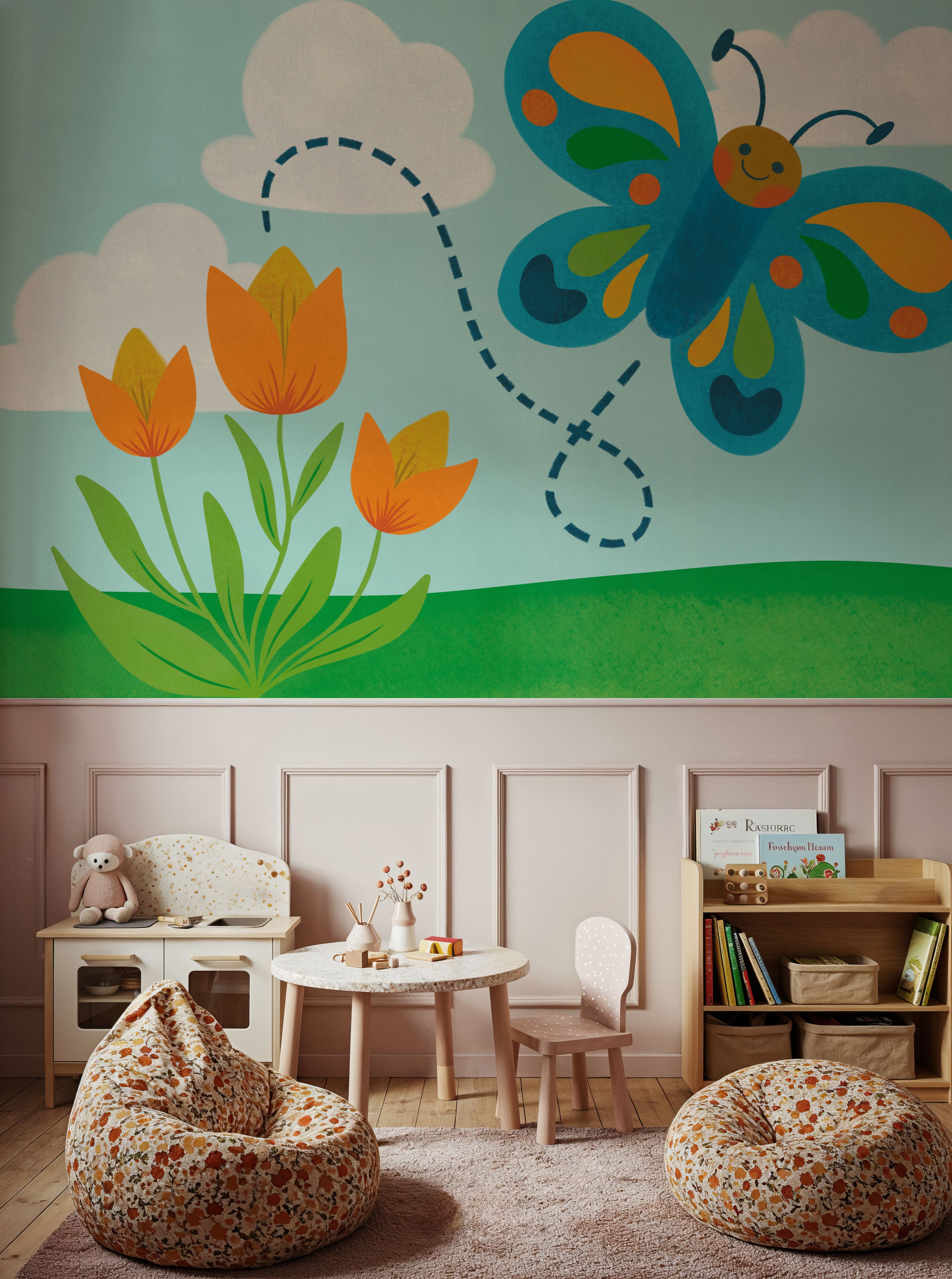 Retro Spring Butterfly