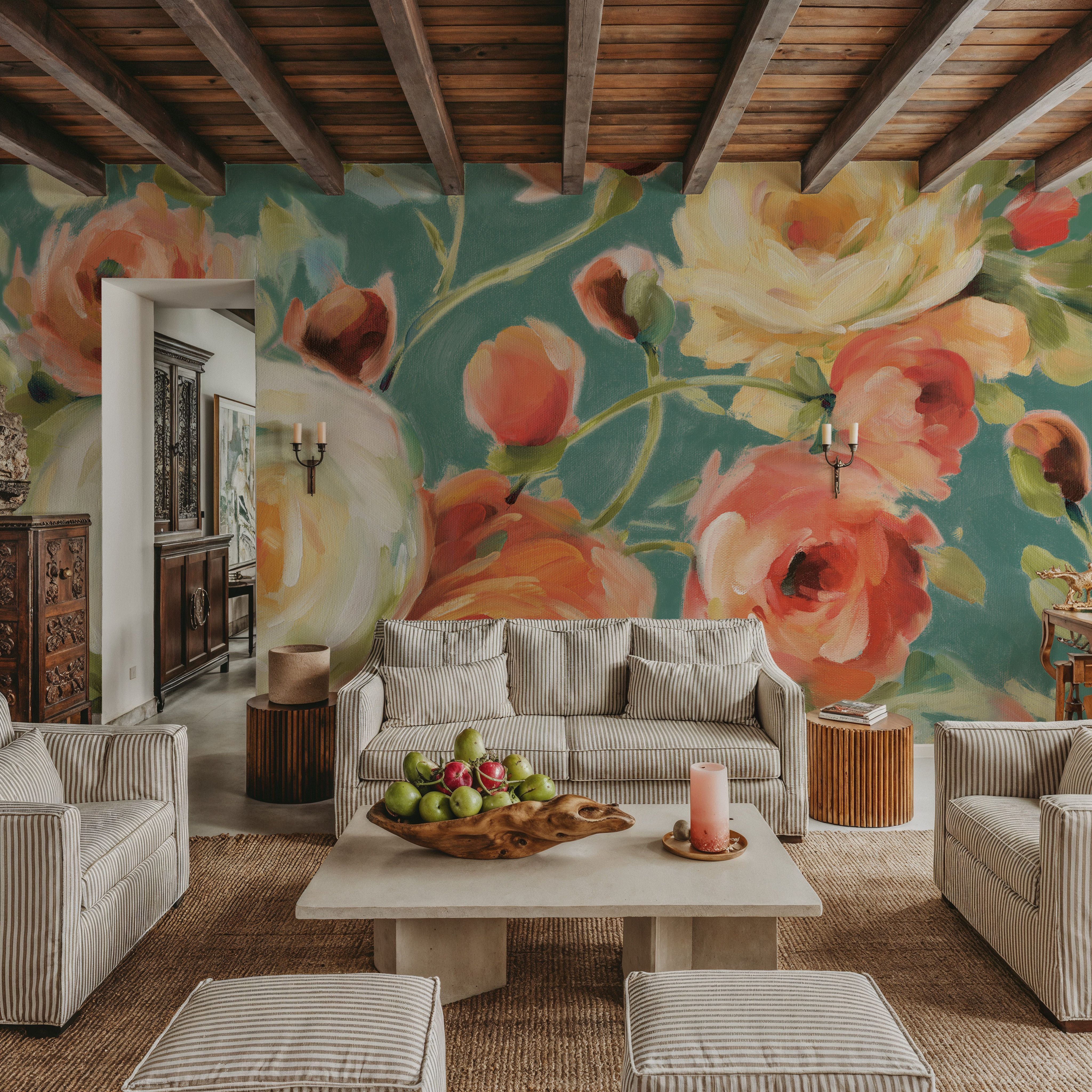 Florabundance I Autumn Teal