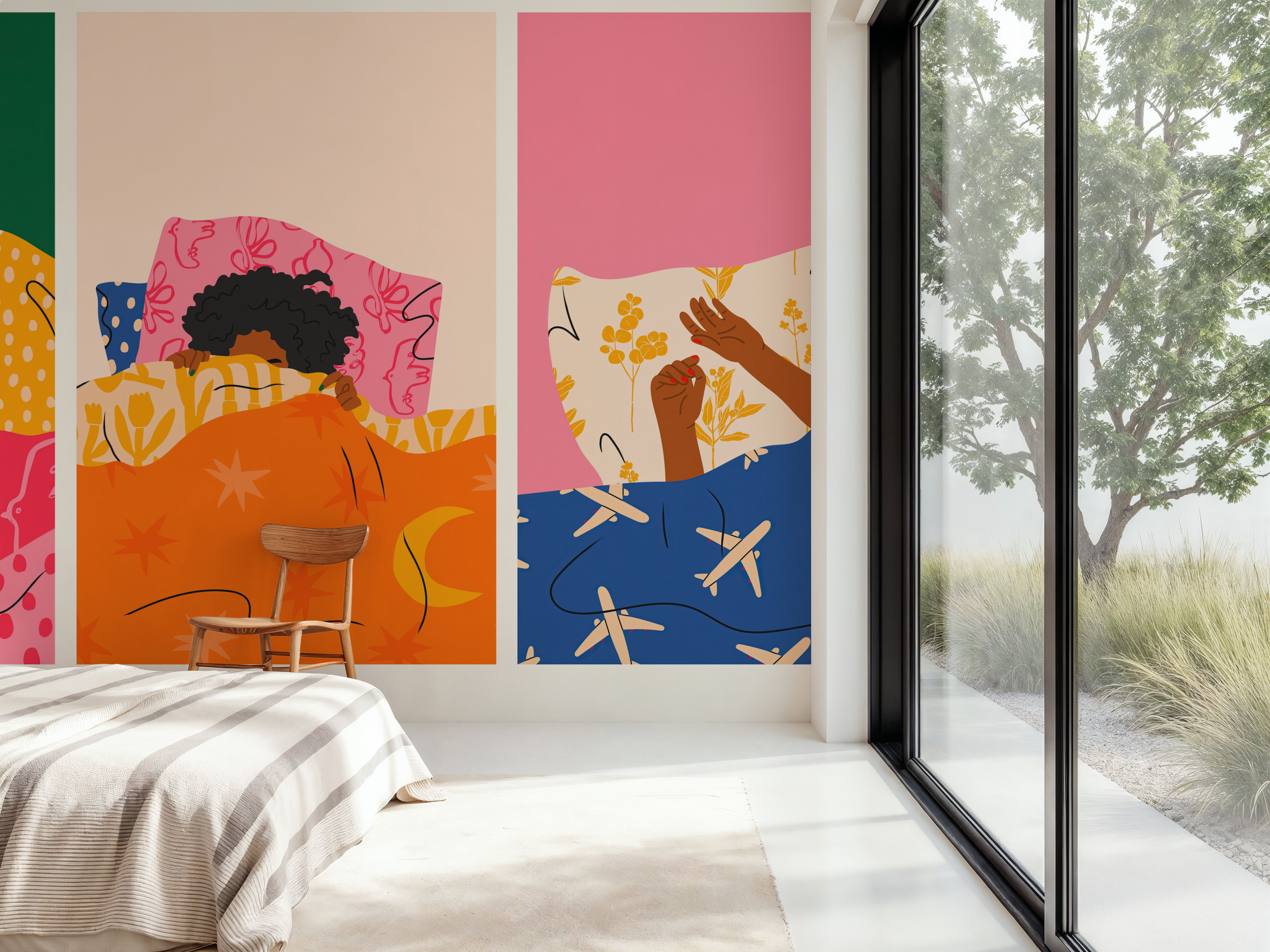 Bedtime Stories, Wallpaper