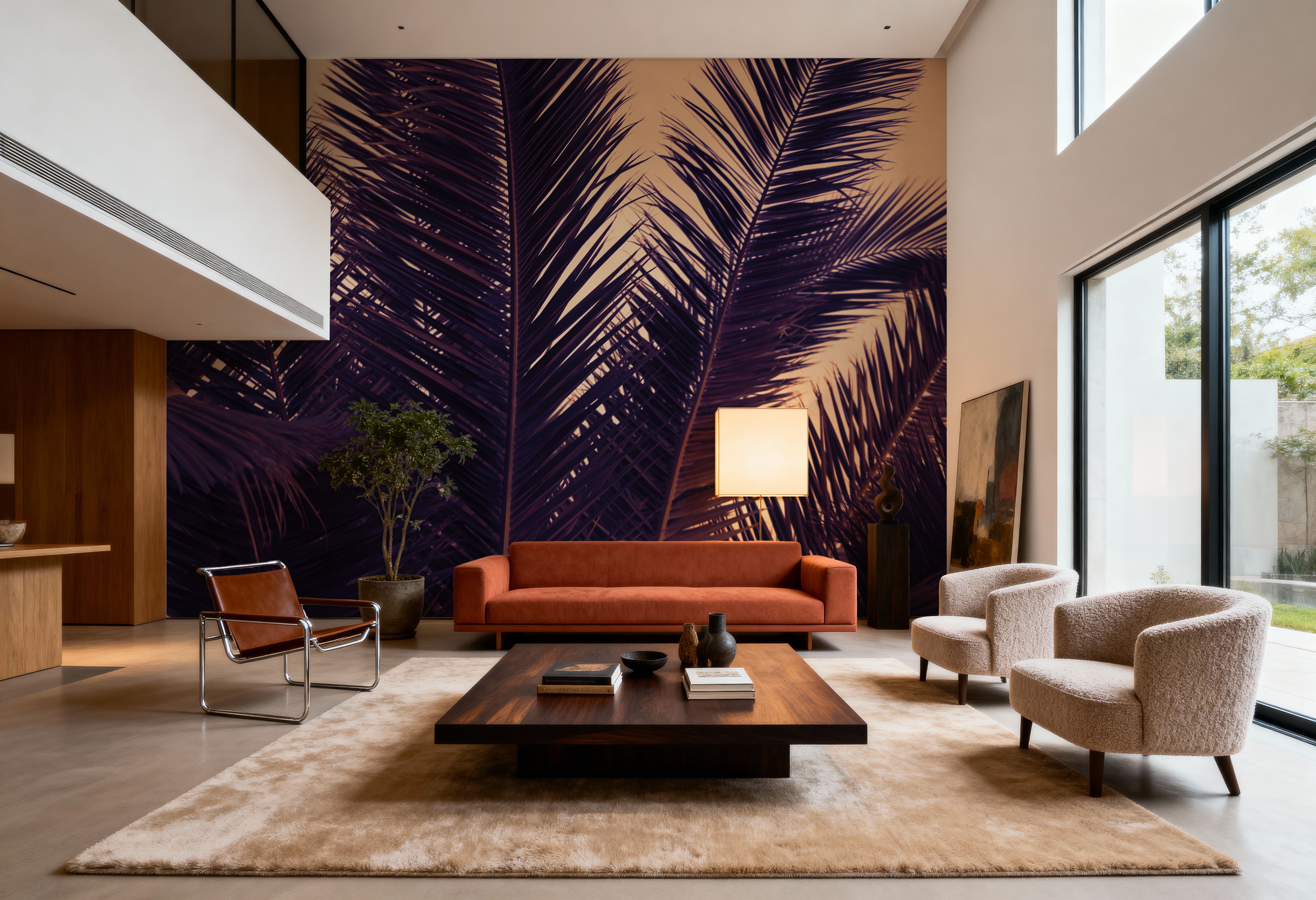 Shy Palm Leaves