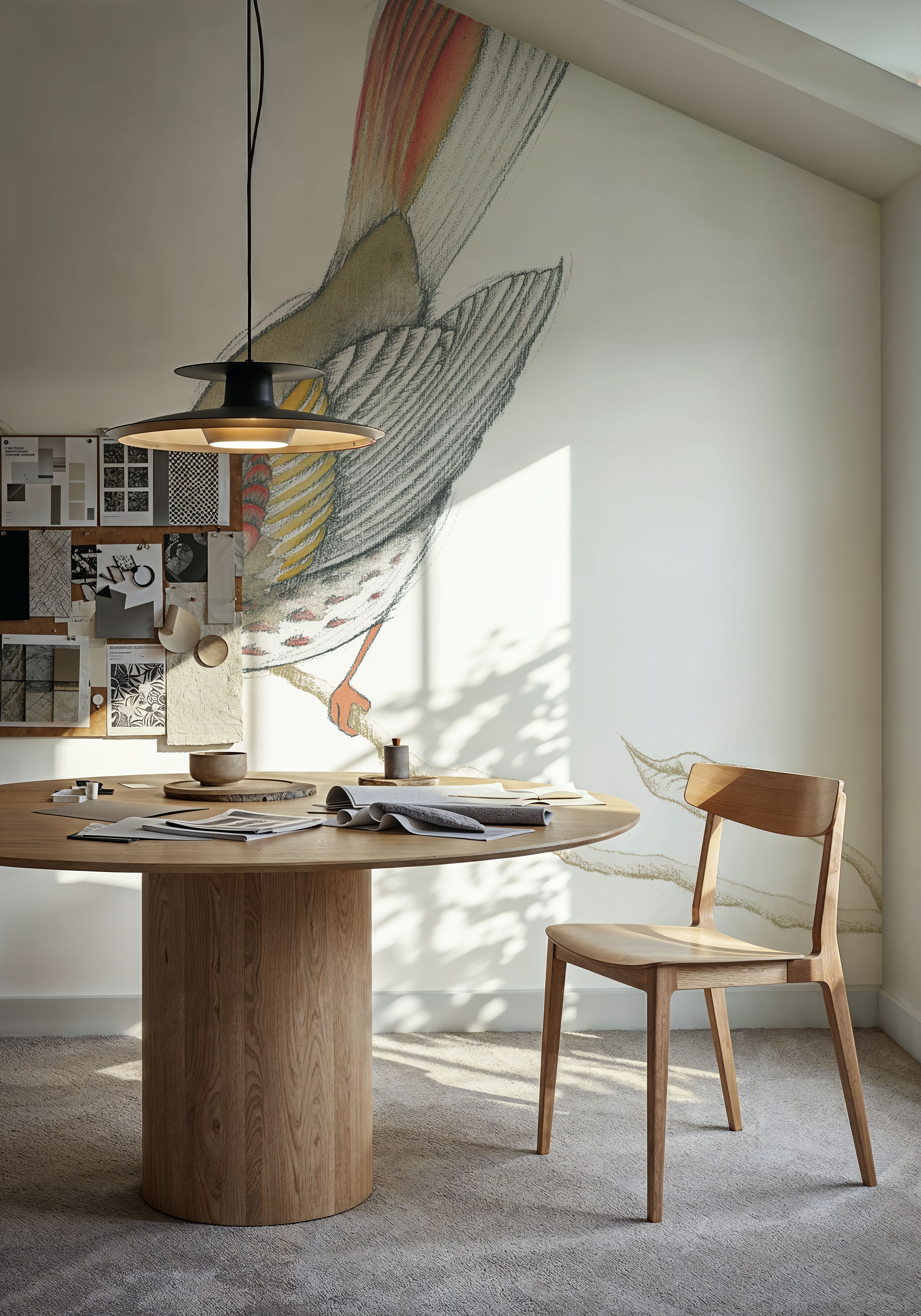 Arts and Crafts Birds II on White