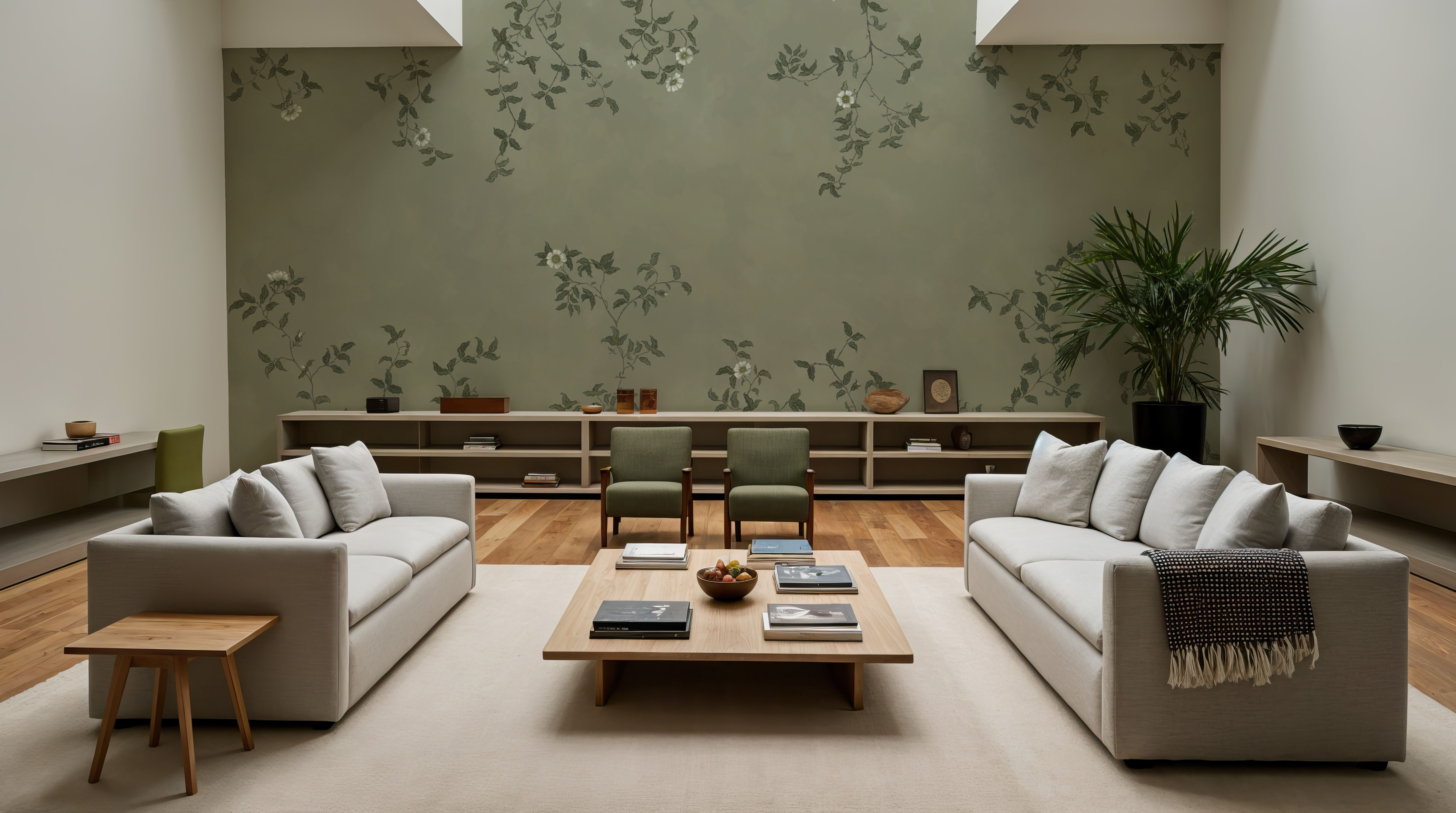 Rambling Rose, Ivory on Jade