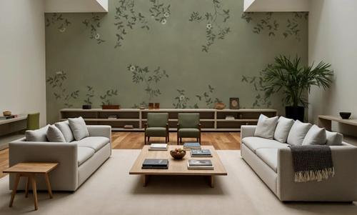 Rambling Rose, Ivory on Jade