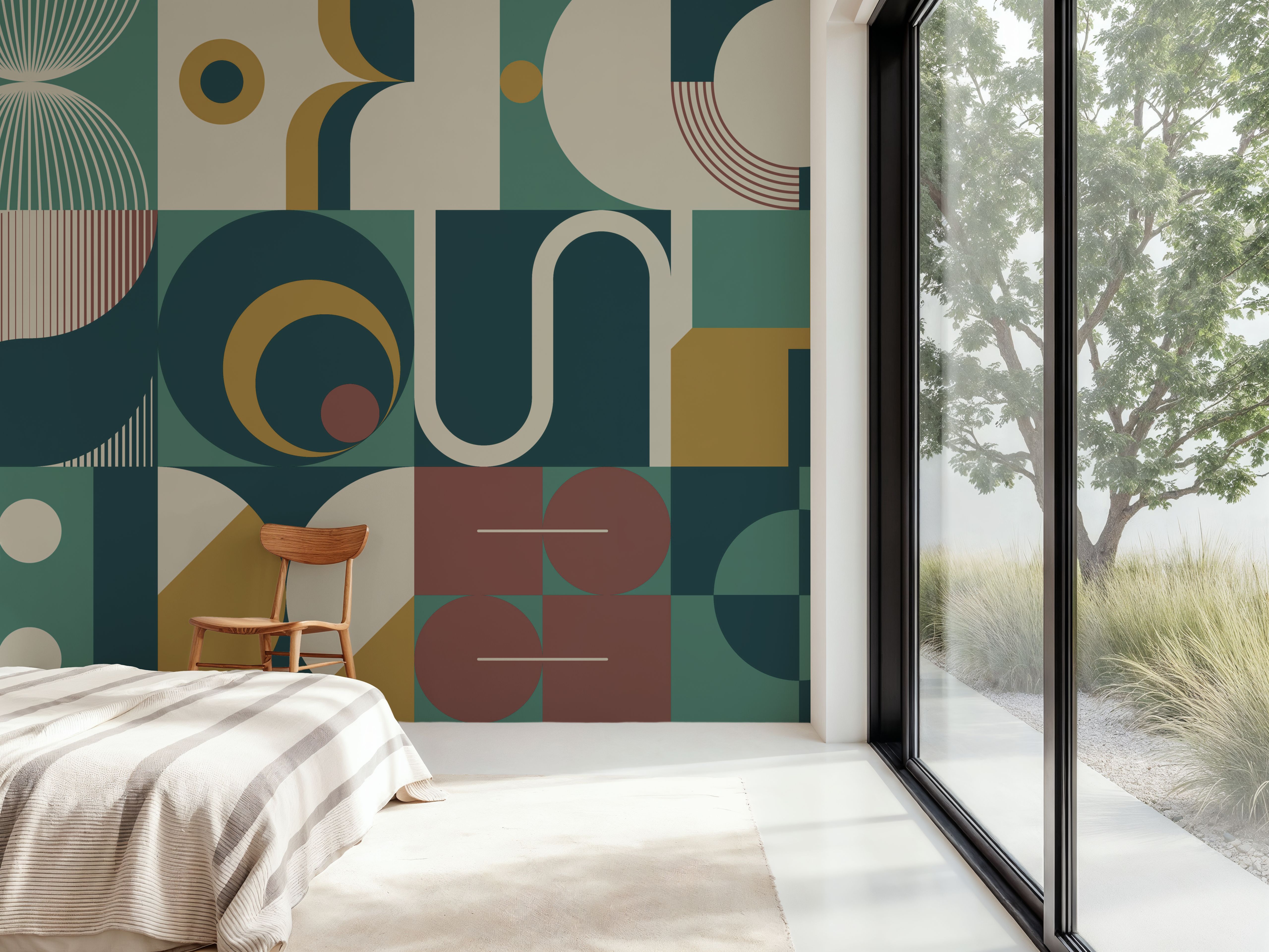 Bauhaus Geometric, Green
