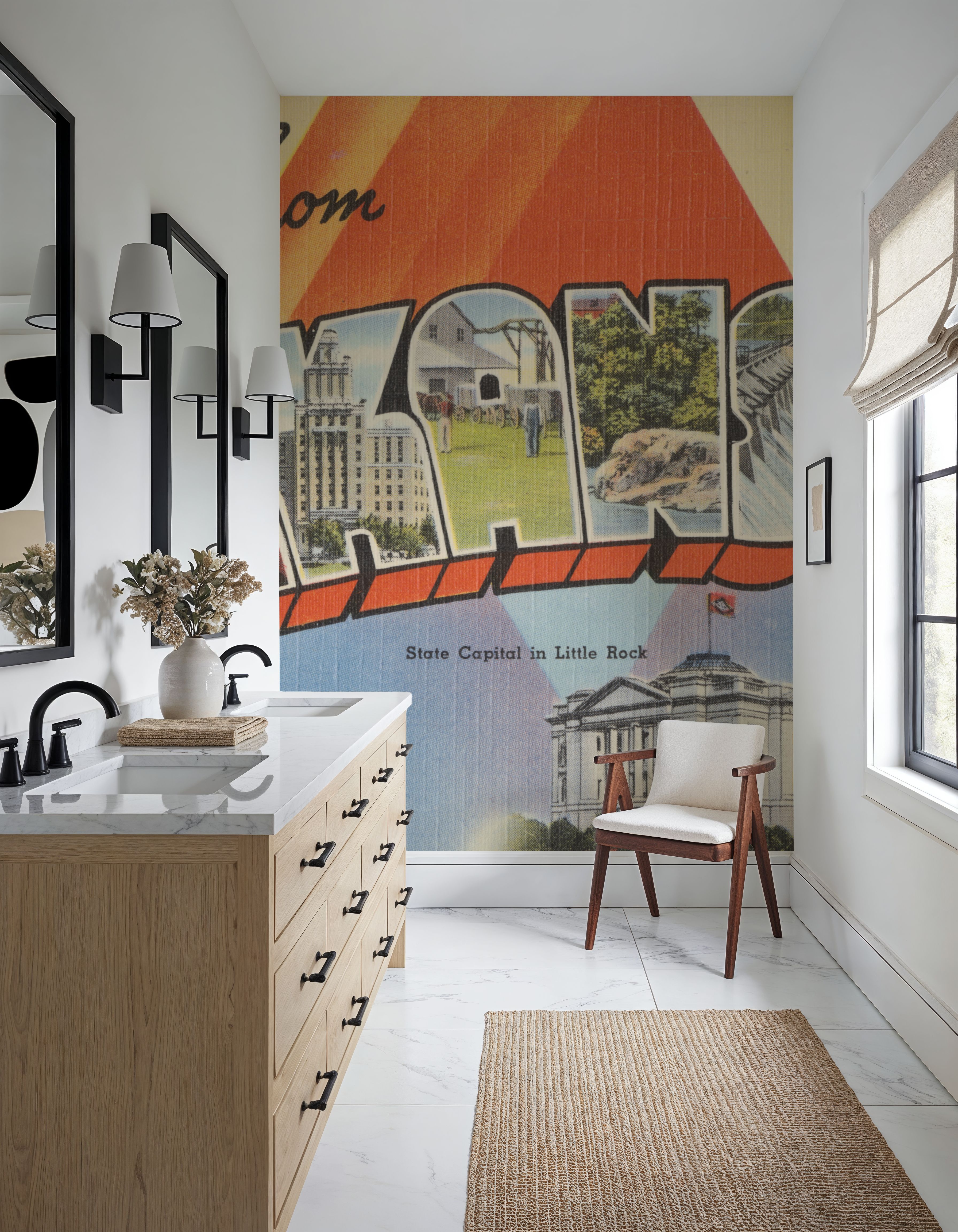 Greetings from Arkansas - Screenprint Postcard