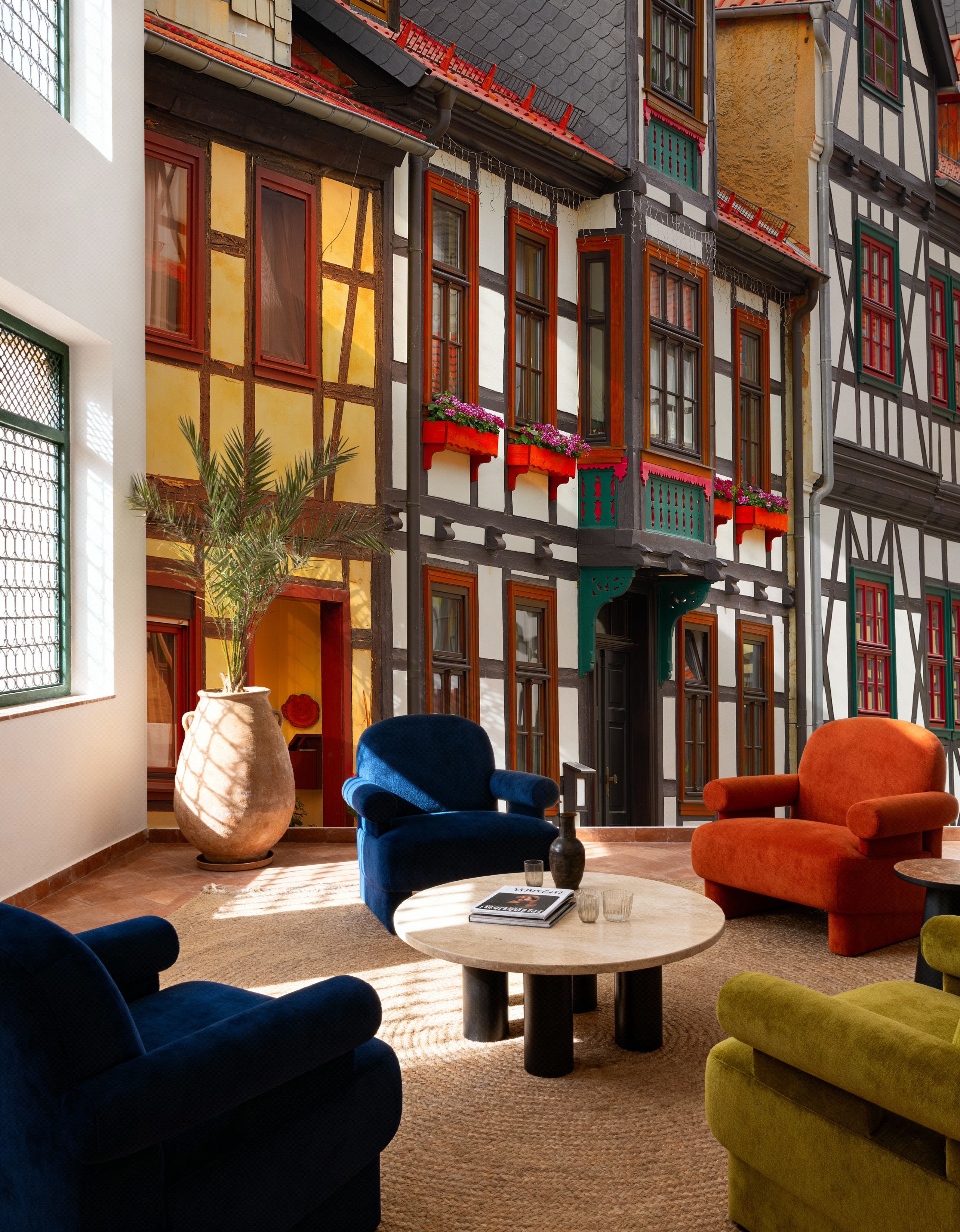 Wall Mural - Timberframe Village - Architecture mural wallpaper - Living room - Wallism US - Premium, Textured or Peel & Stick