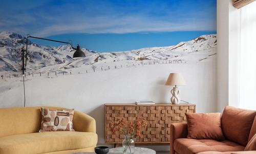 Alpine Serenity White Blue