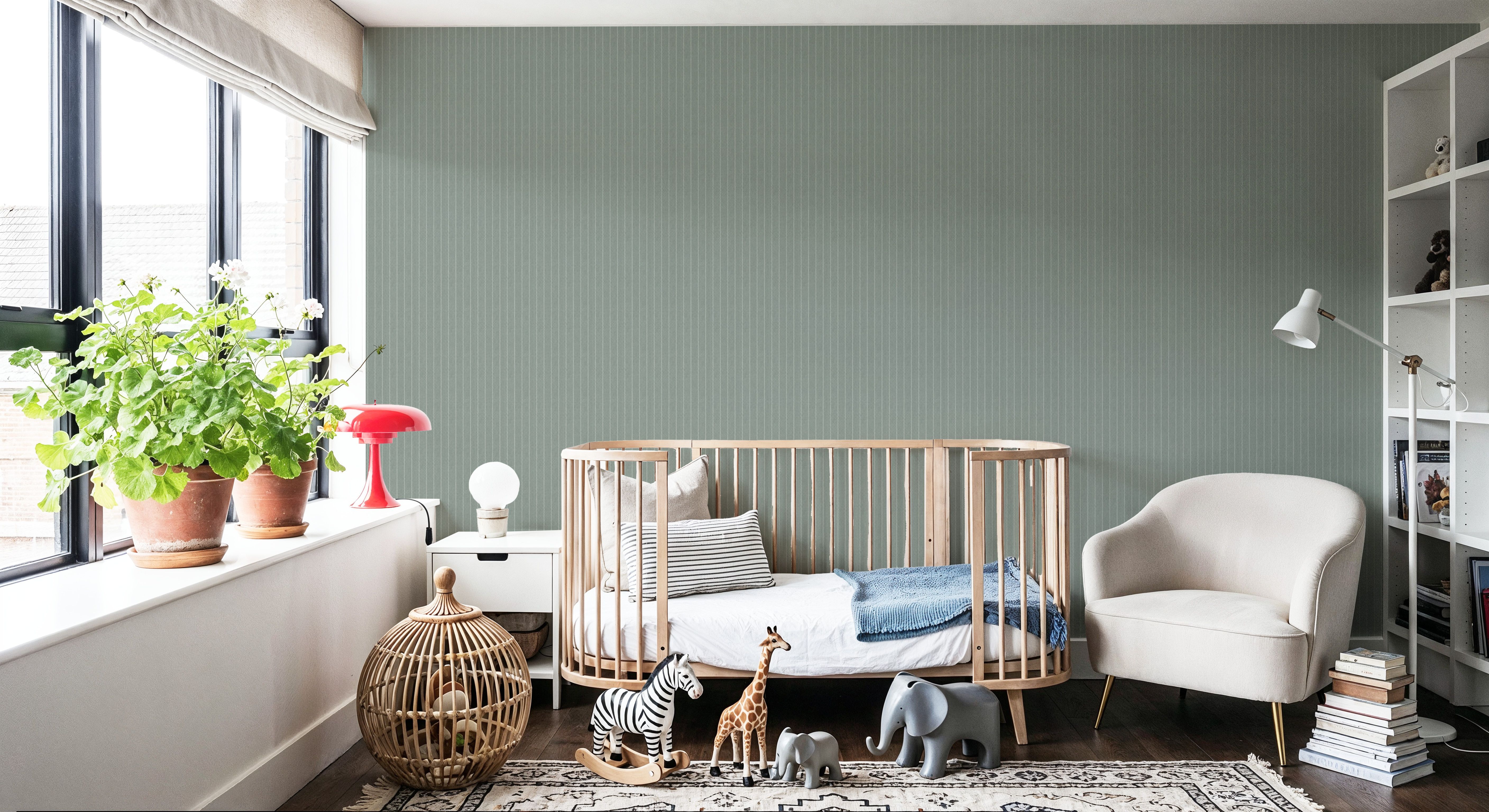 Tailor's Pin Stripe, Sage