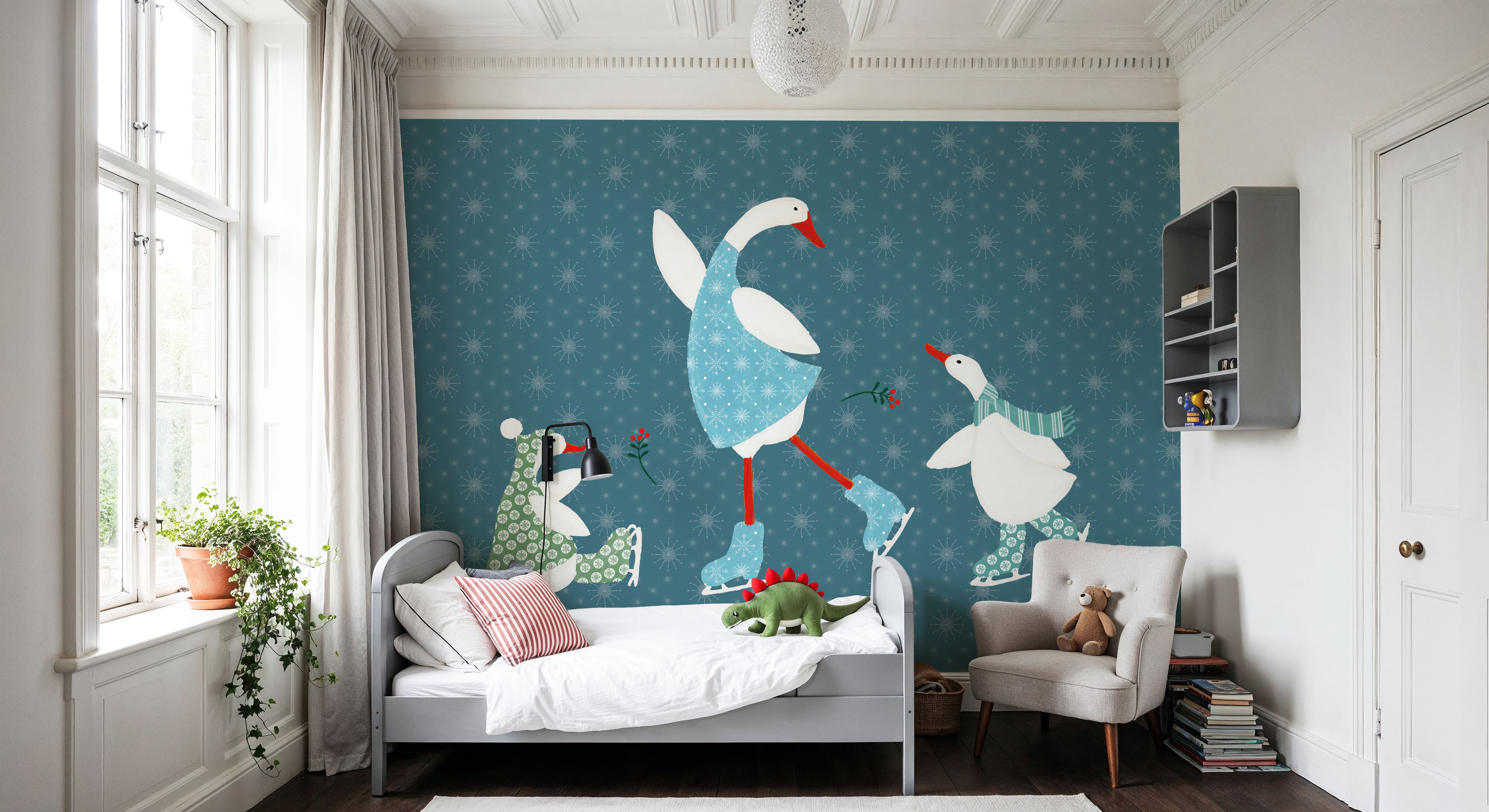 Ducks in the Snow VI